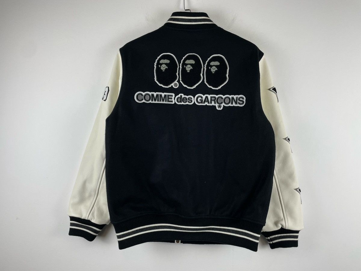 Bape × Comme des Garcons Comme Des Garcons x Bape AW25 Varsity Jacket Size US M / EU 48-50 / 2 - 7 Thumbnail