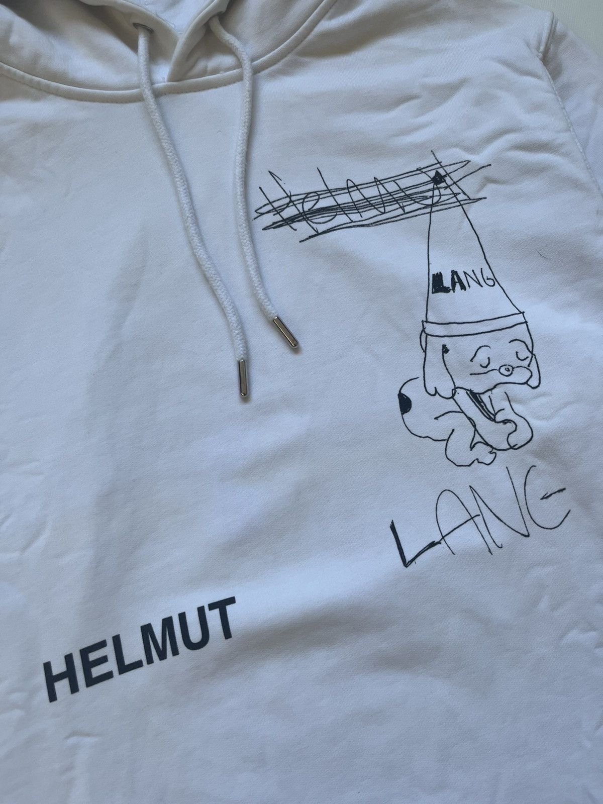 Helmut Lang Helmut Lang "Puppy" Graphic Hoodie – Receipt Label Detail Size US M / EU 48-50 / 2 - 9 Thumbnail