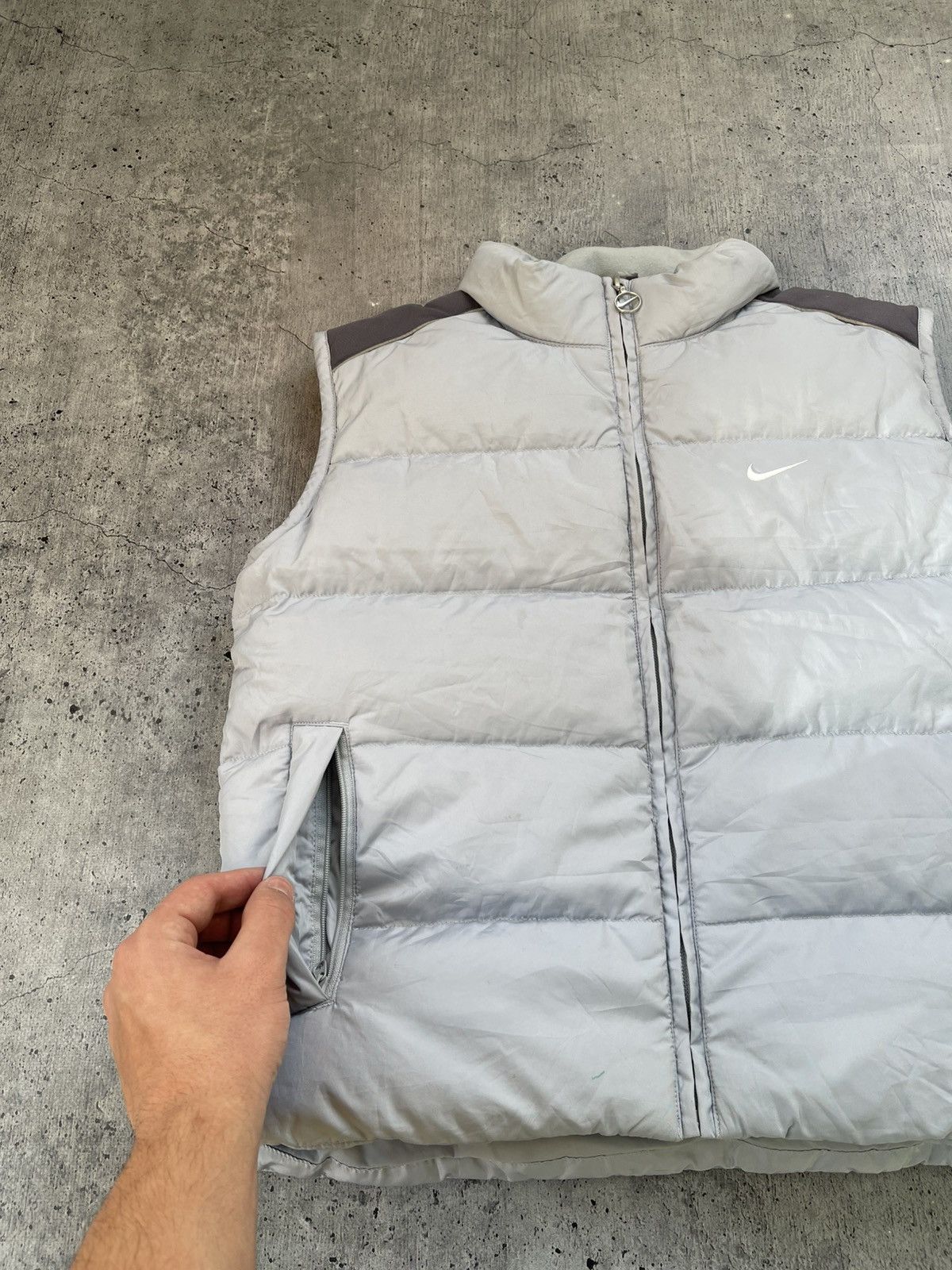 Nike × Vintage Vintage Nike Puffer Vest 00s Size S / US 4 / IT 40 - 5 Thumbnail