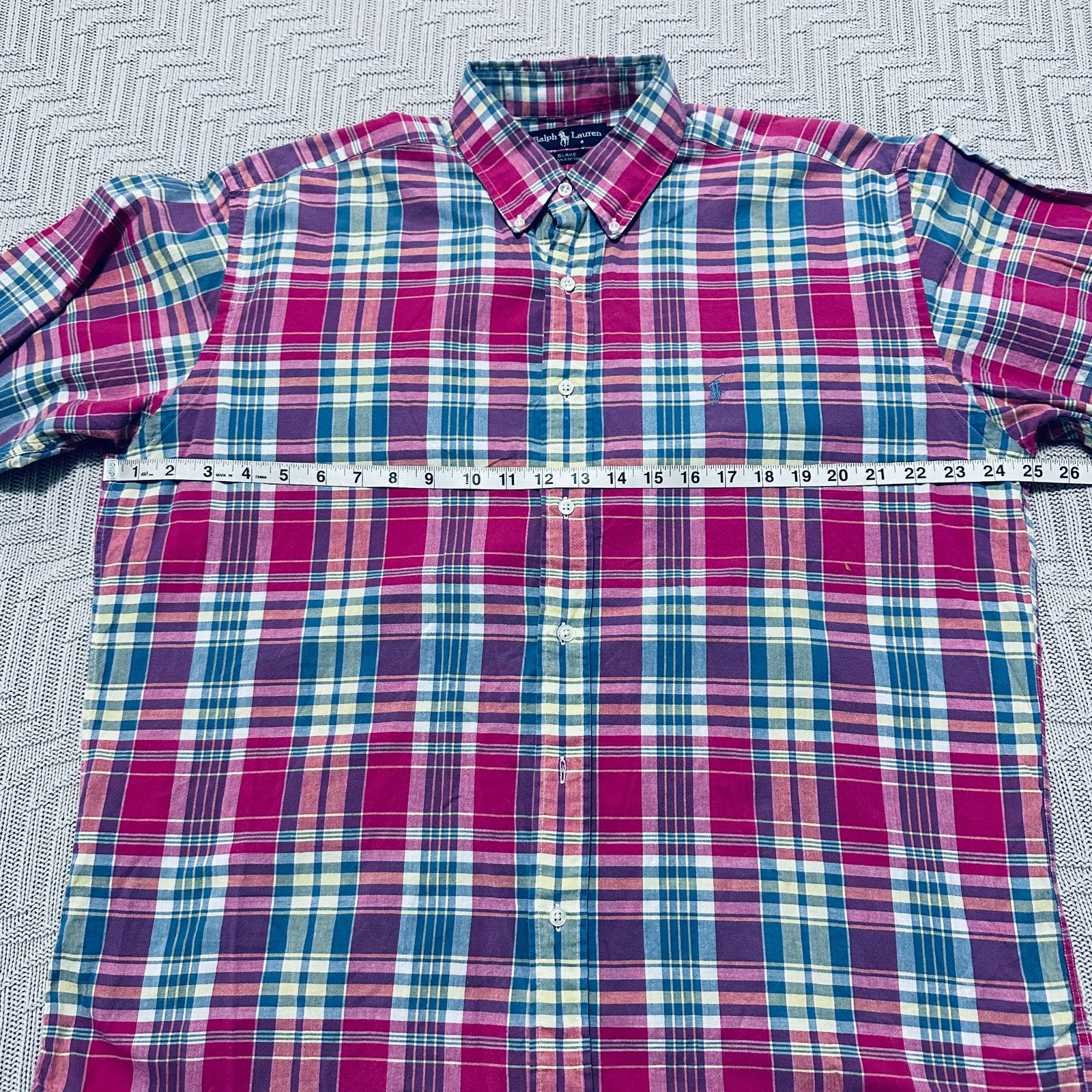 Ralph Lauren Ralph Lauren red summer plaid Blake fit button down Size US L / EU 52-54 / 3 - 6 Thumbnail