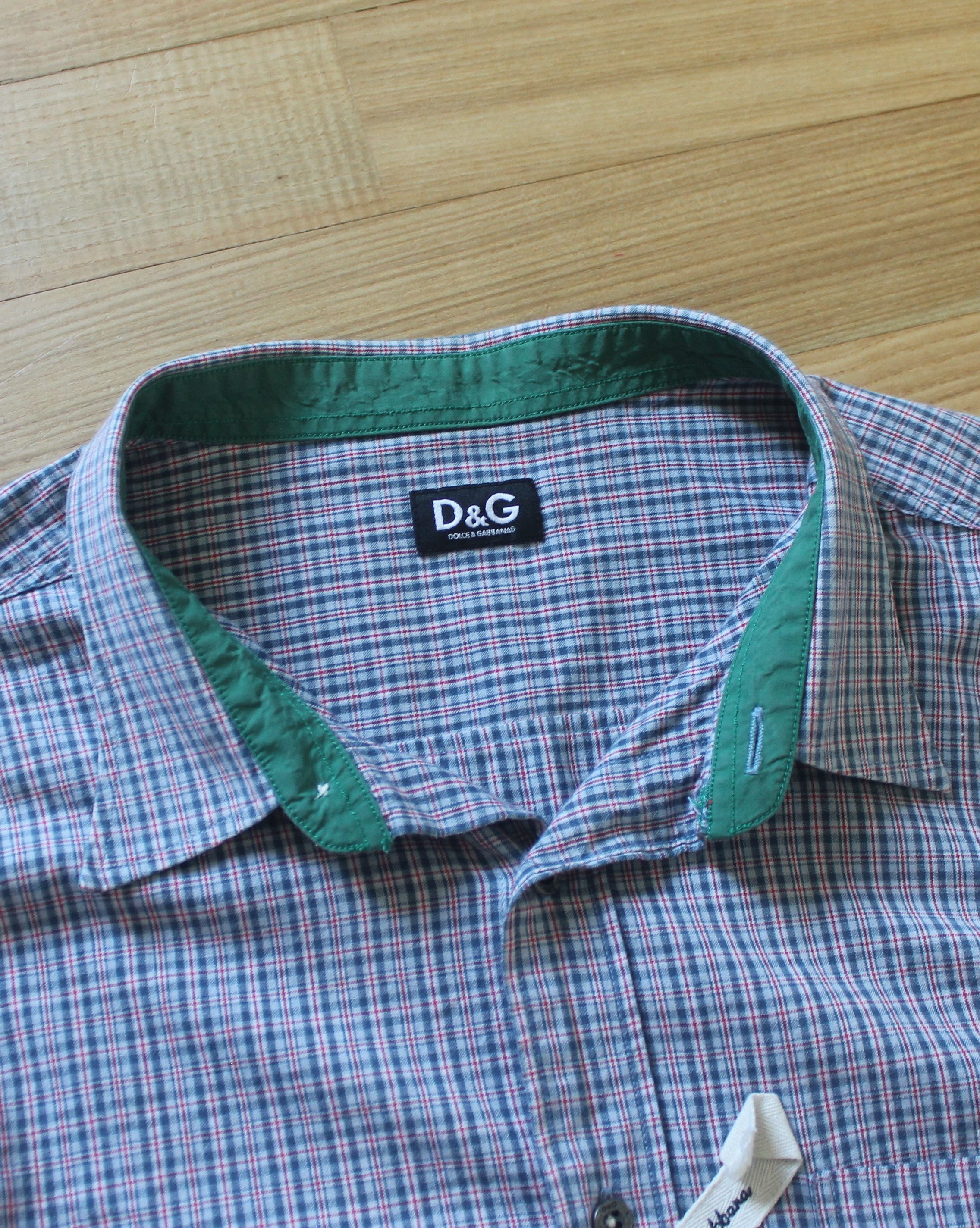 Dolce & Gabbana × Vintage Vintage Dolce & Gabbana Checked Shirt Size US L / EU 52-54 / 3 - 7 Thumbnail