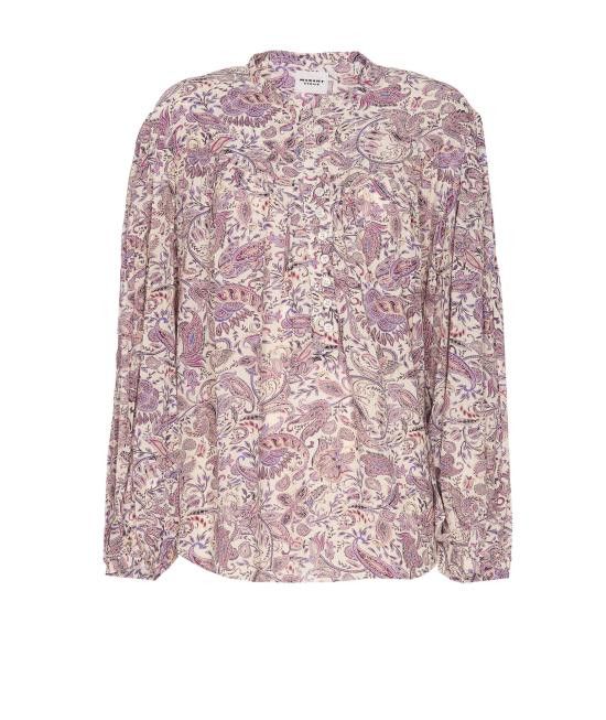 Isabel Marant Etoile ISABEL MARANT ETOILE Women Shirts HT0562FA C1J02EECPE Purple Size XS / US 0-2 / IT 36-38 - 1 Thumbnail