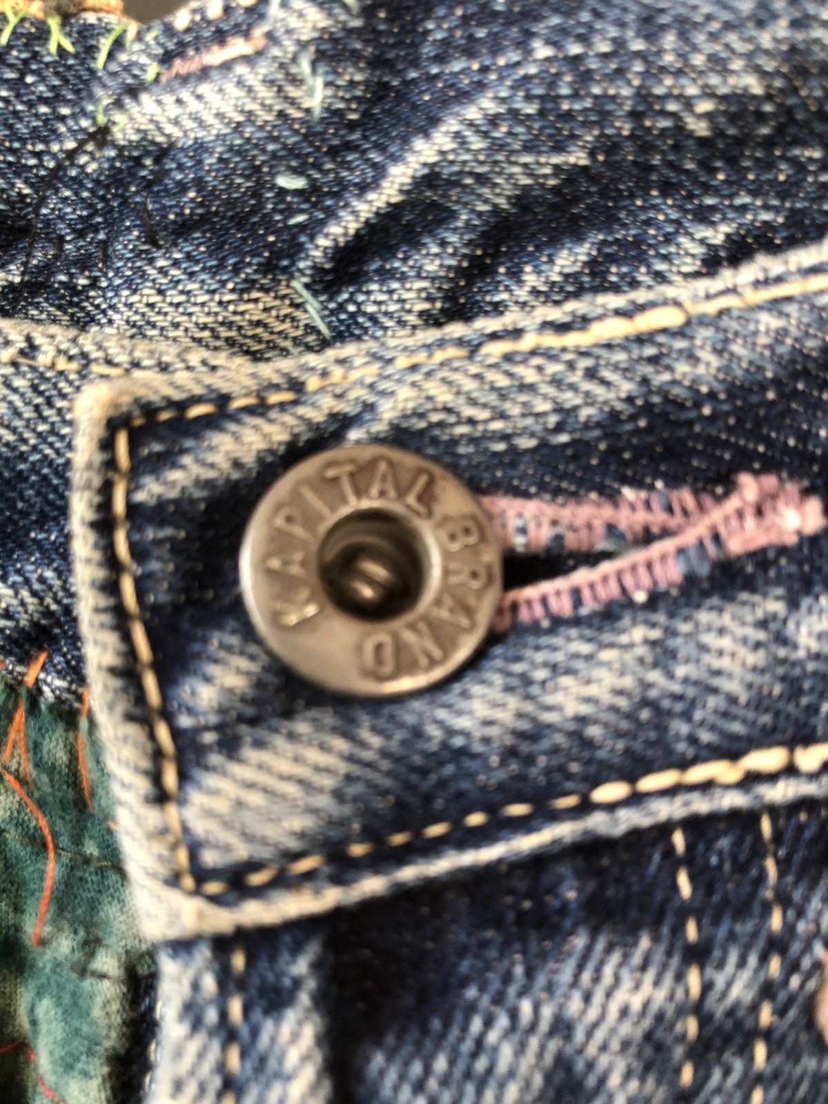 Japanese Brand × Kapital × Vintage Vintage KAPITAL Distressed Patchwork Custom Madez Size US 32 / EU 48 - 12 Thumbnail