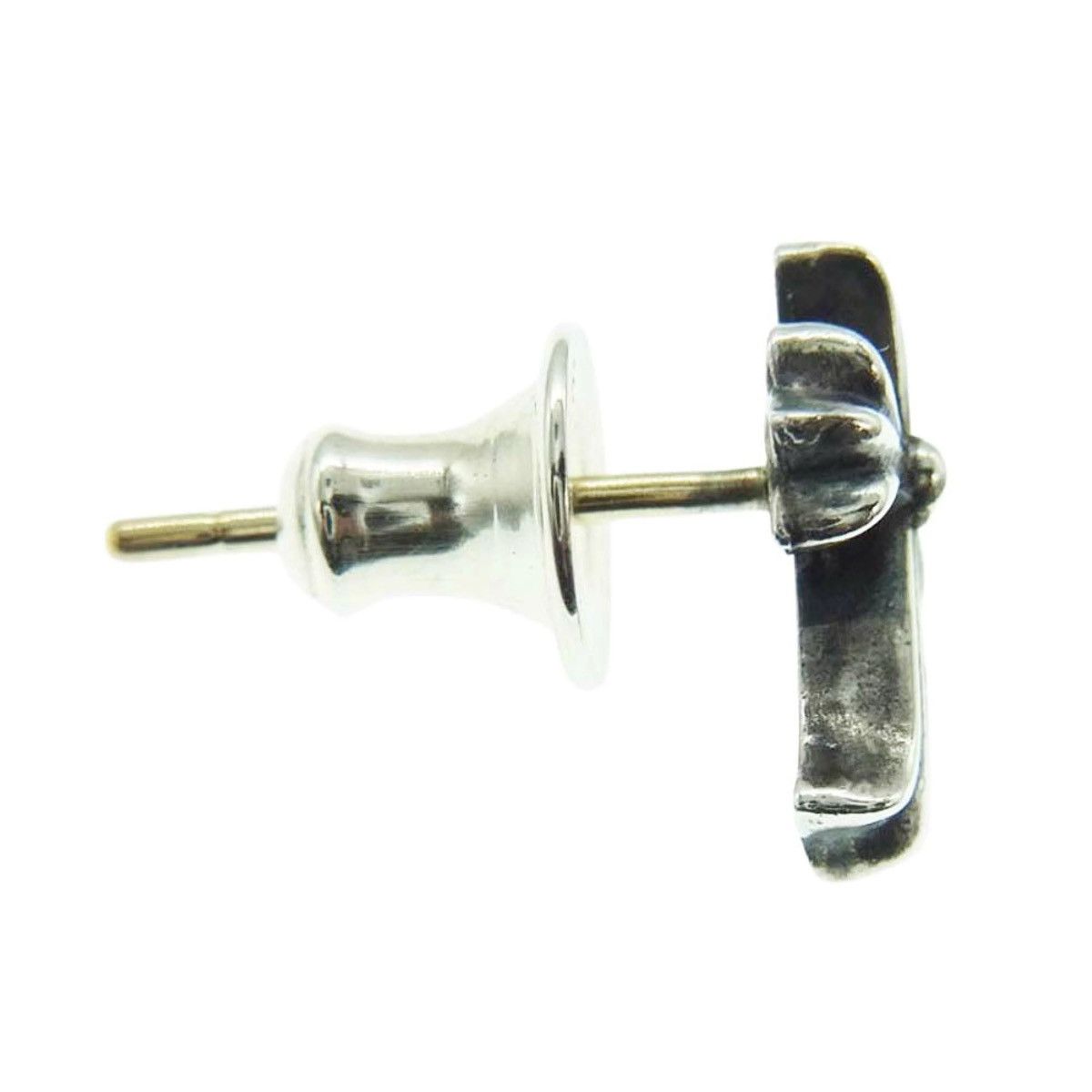 Chrome Hearts Chrome Hearts CH Cross Fat Stud Earring Silver Size ONE SIZE - 3 Thumbnail
