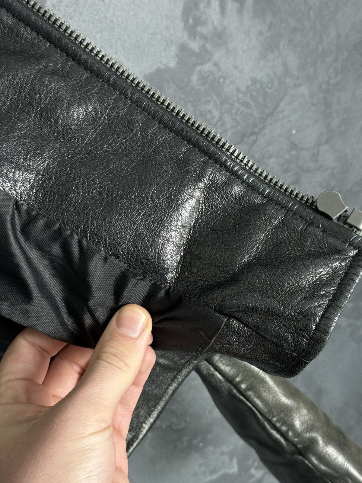 Balenciaga Balenciaga Vintage Women’s Biker Leather Jacket Size S / US 4 / IT 40 - 21 Thumbnail