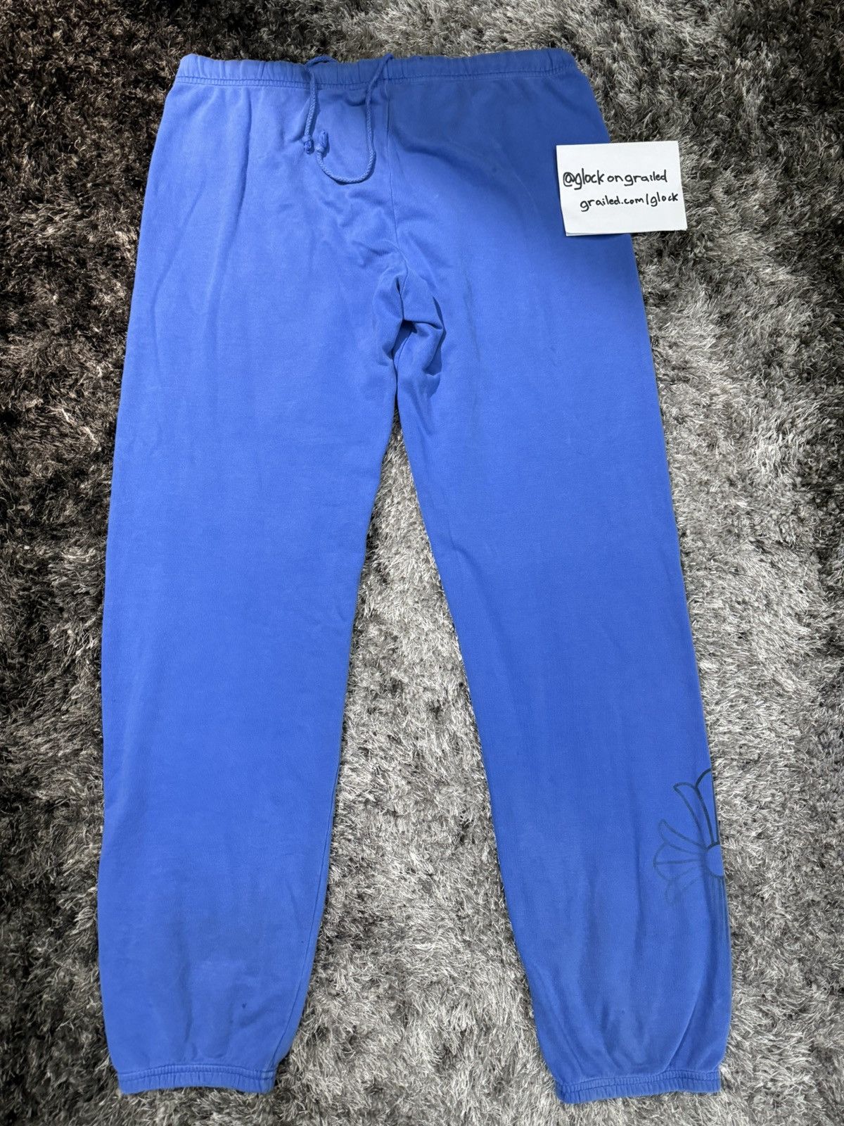 Chrome Hearts Chome Hearts Blue Horseshoe Logo Sweatpants Blue Vintage SzL Size US 34 / EU 50 - 4 Thumbnail