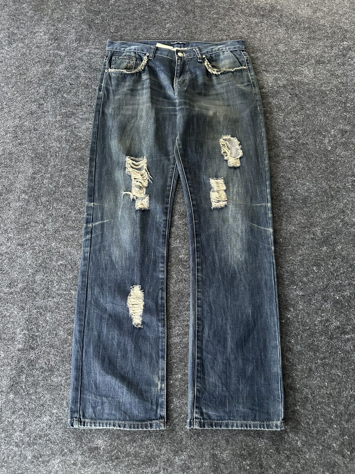 Dolce & Gabbana Vintage Dolce Gabbana Distressed Denim 32x32 D542 Size US 32 / EU 48 - 1 Thumbnail