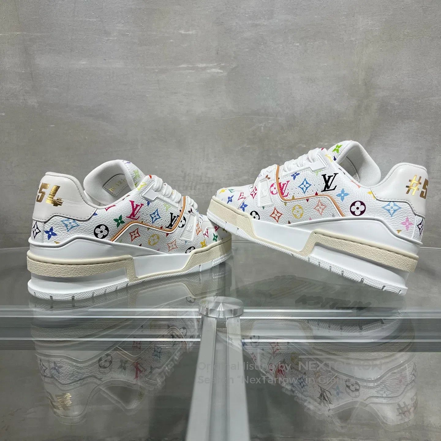 Louis Vuitton Louis Vuitton Trainer Takashi Murakami White Sancai Size US 5 / IT 35 - 5 Thumbnail