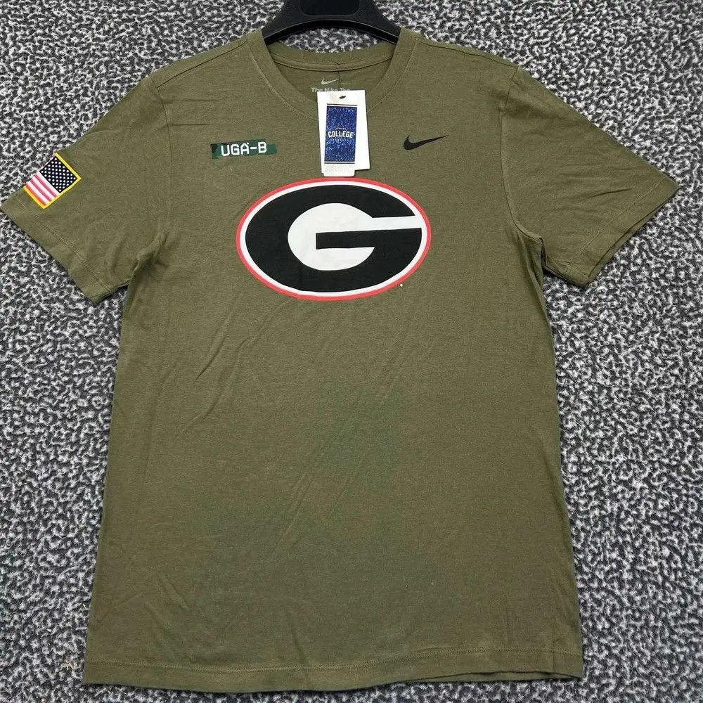 Nike Nike Shirt Men Georgia Bulldogs NCAA Military Cotton New S Size US S / EU 44-46 / 1 - 1 Thumbnail