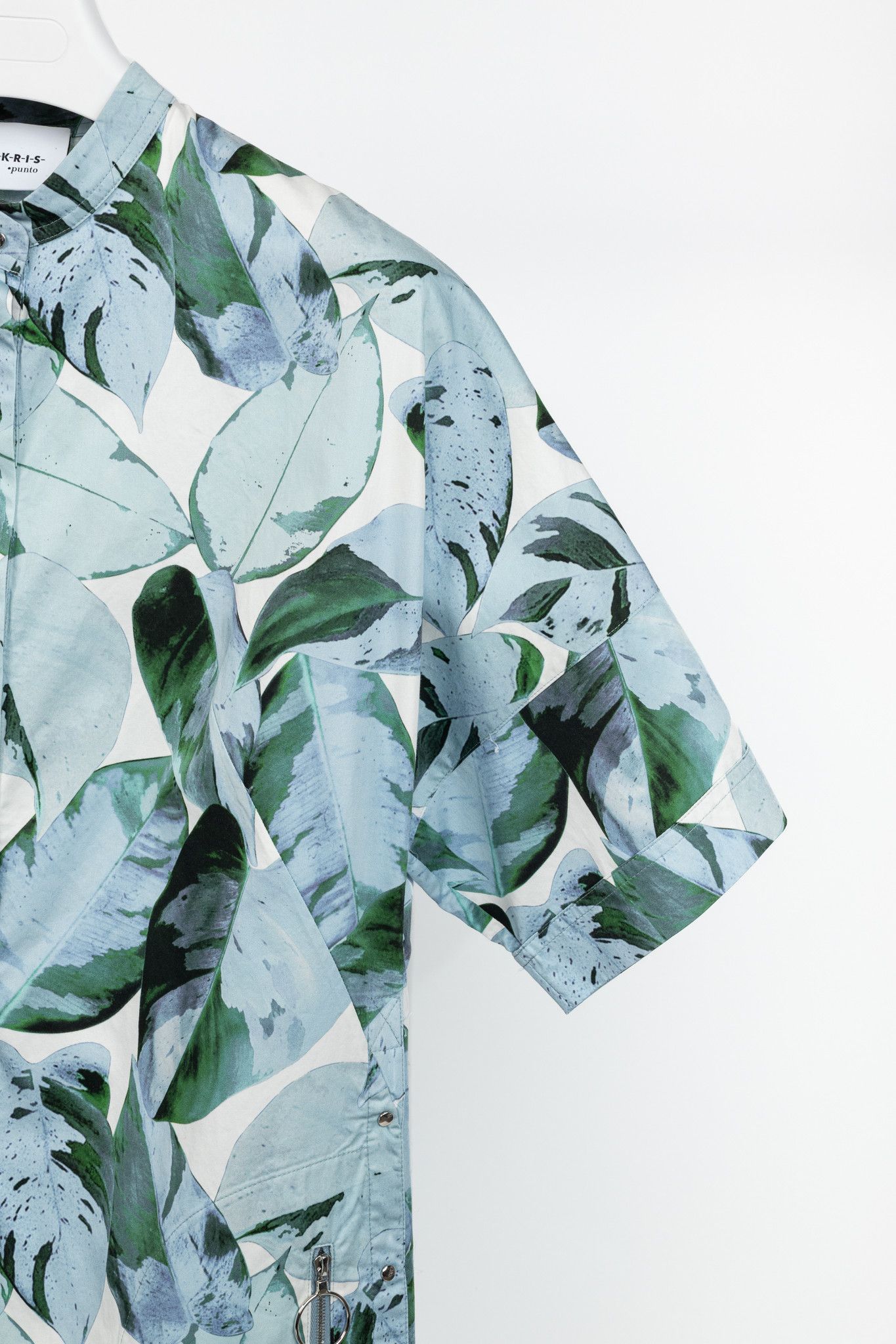 Akris Punto Tropical Leaves-Print Cotton Poplin Shift Dress -  cruiseboatoman.com