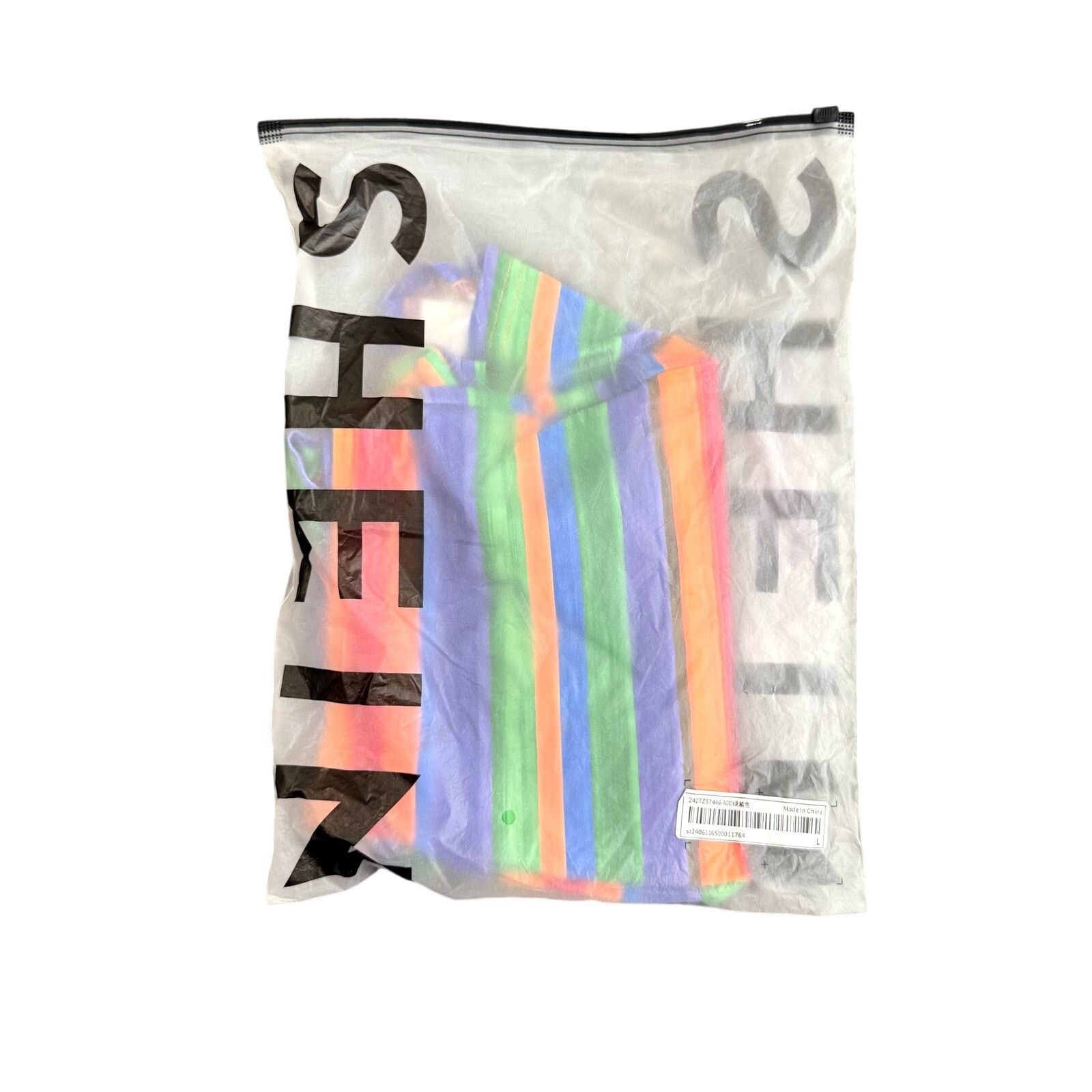 Shein Halter Top and Shorts in Multi Stripes, Size L Size 34" / US 12 / IT 48 - 3 Thumbnail