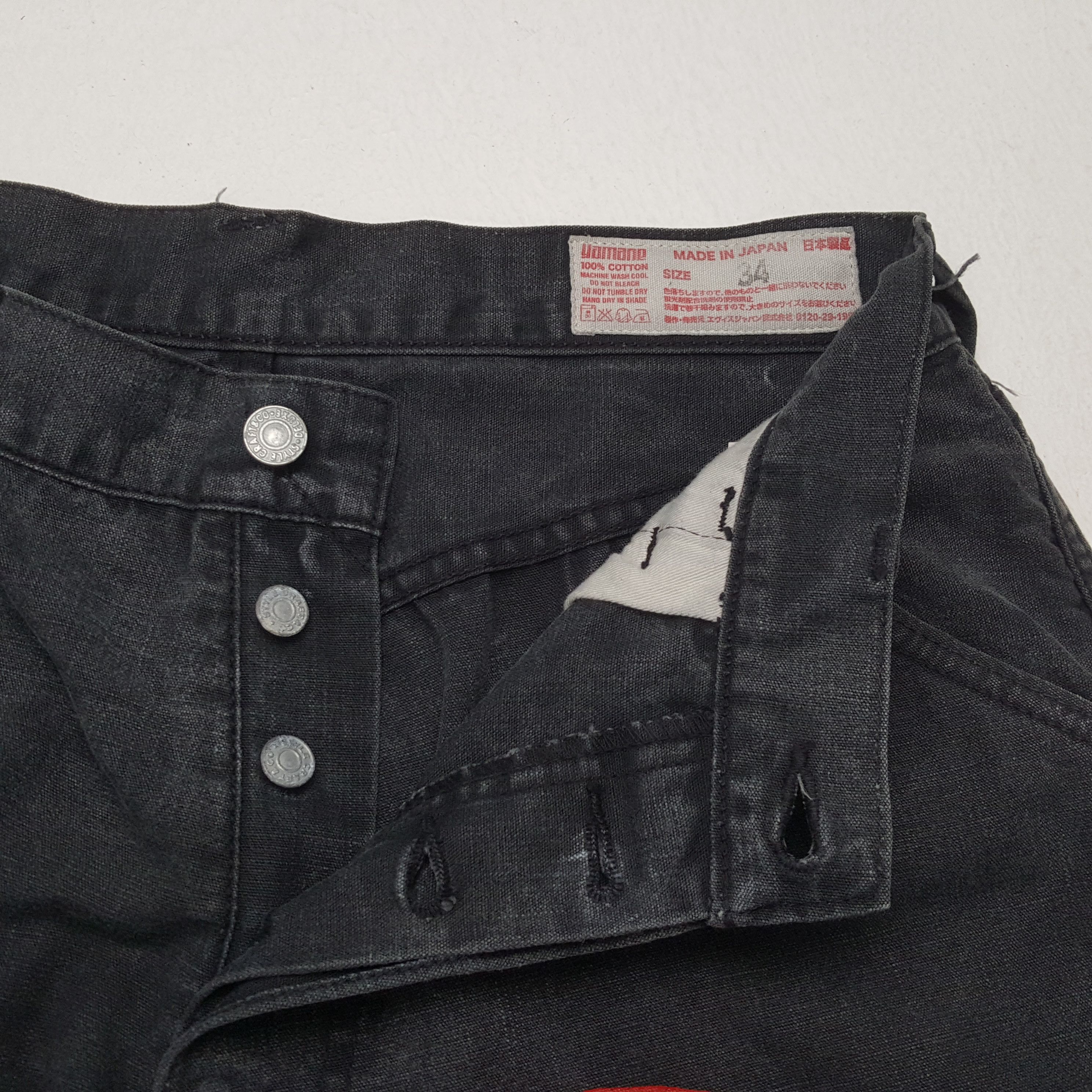 Evisu × Japanese Brand × Vintage Vintage EVISU Japanese Brand Daicock Custom Black Jeans Size US 30 / EU 46 - 12 Thumbnail
