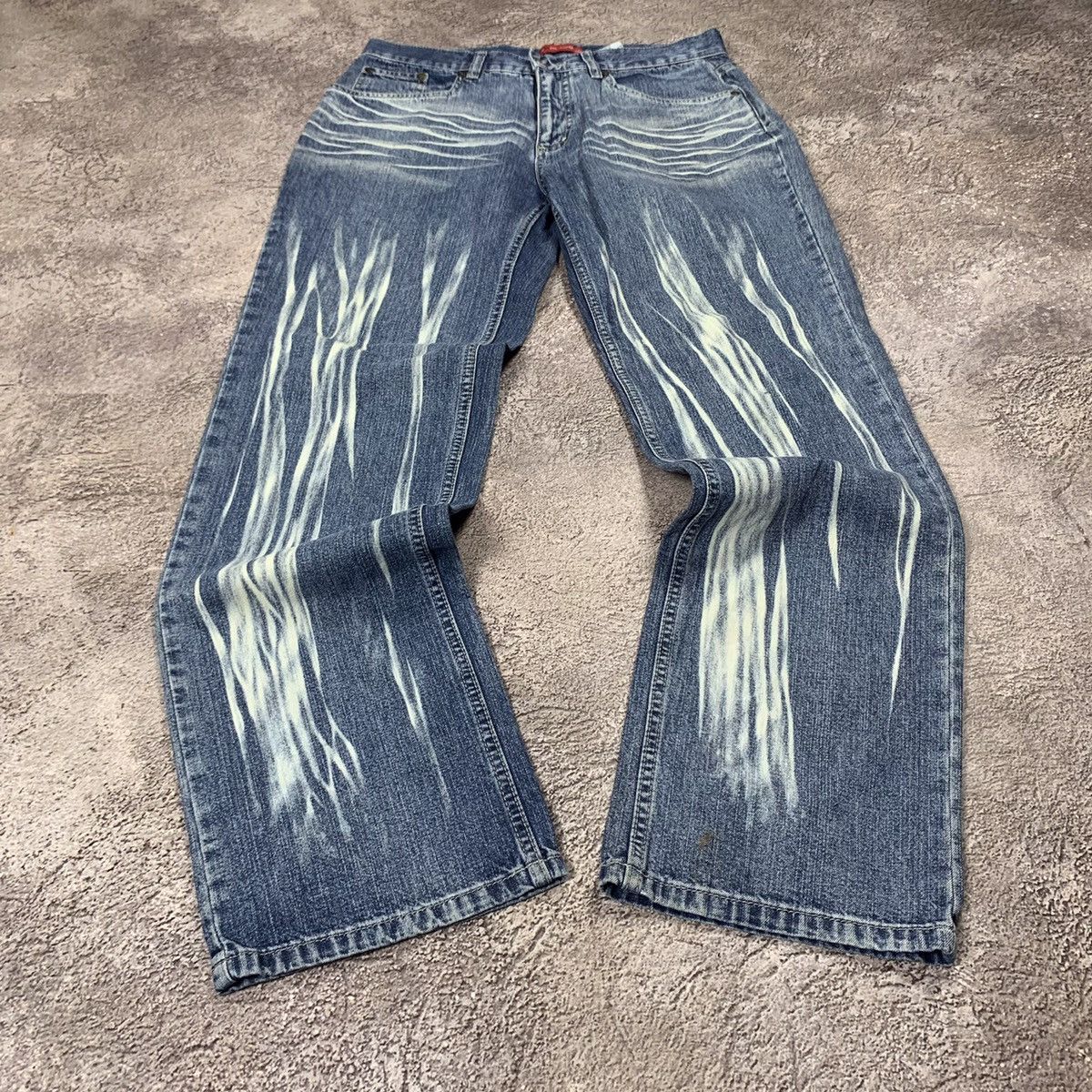 Vintage Vintage 90s Distressed Baggy Jeans Skate Grunge Faded 32 Size US 32 / EU 48 - 1 Thumbnail