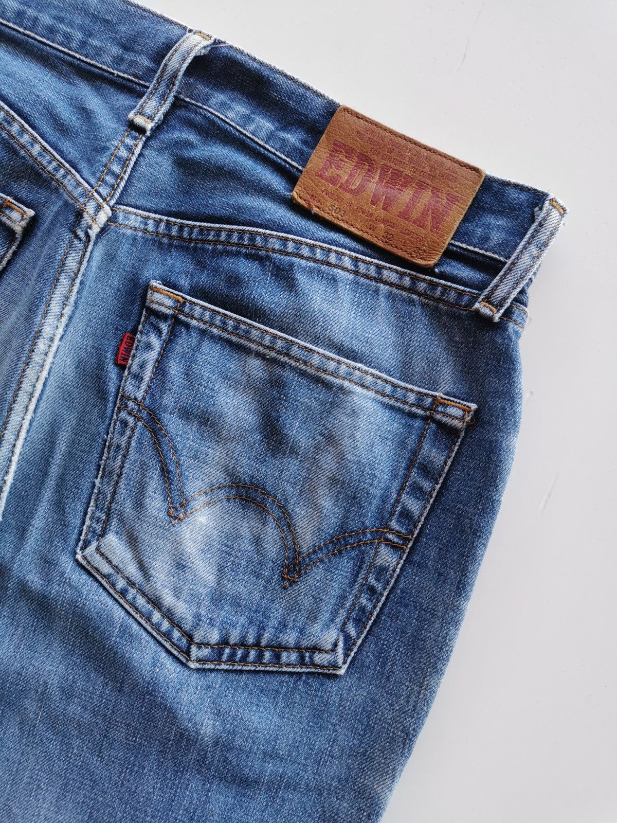 Edwin Ripped Edwin 503 Denim Jeans Size US 32 / EU 48 - 2 Thumbnail
