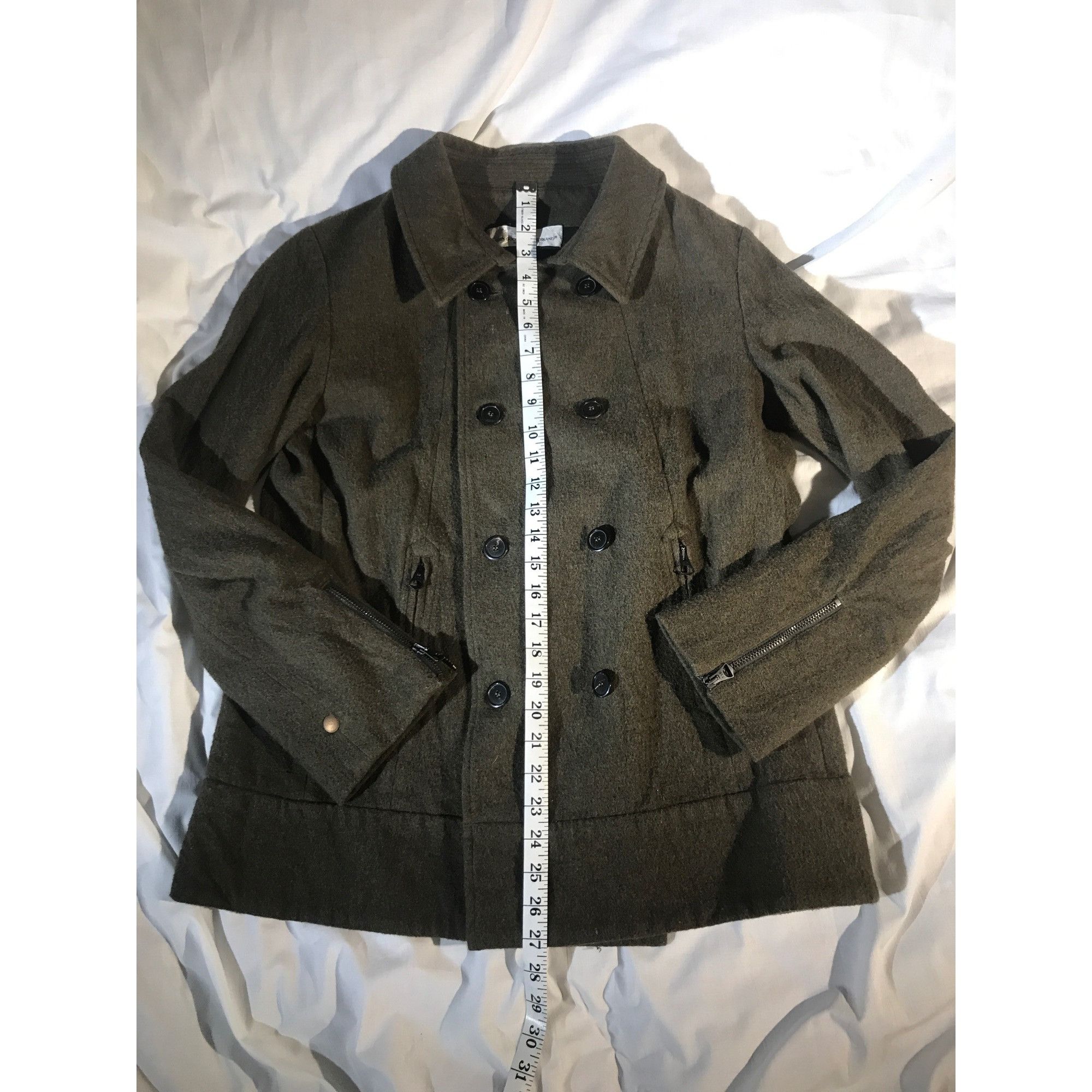 Golden Goose Golden Goose Deluxe Women's Green Double Breasted Pea Coat Size L / US 10 / IT 46 - 8 Thumbnail