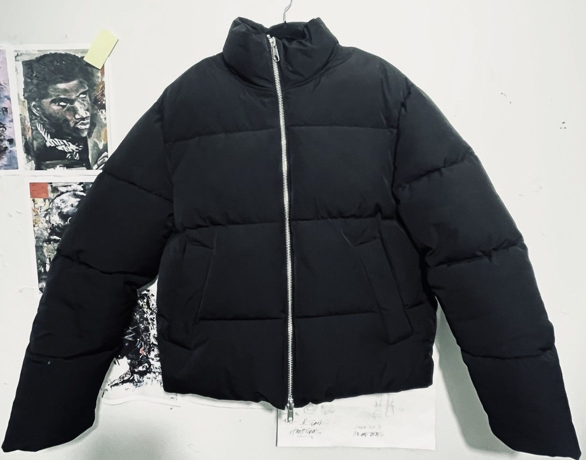 Zara ZARA Black Cropped Puffer Jacket Size L Size US L / EU 52-54 / 3 - 2 Thumbnail