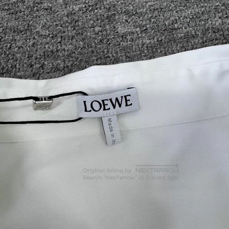 Loewe Loewe Big Logo White Loose Fit Long Sleeve Shirt Size US XS / EU 42 / 0 - 7 Thumbnail