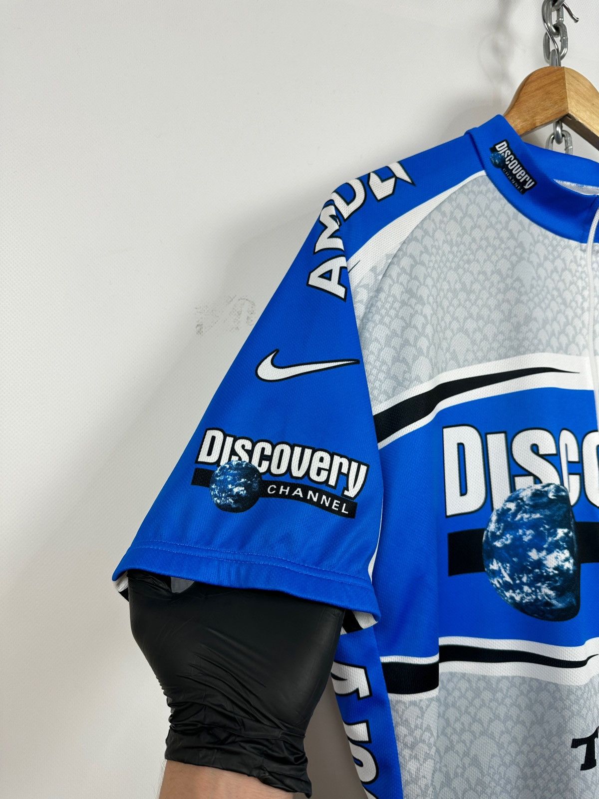 Nike 2005 Vintage Nike Discovery Channel AMD Cycling Jersey Size US XXL / EU 58 / 5 - 10 Thumbnail