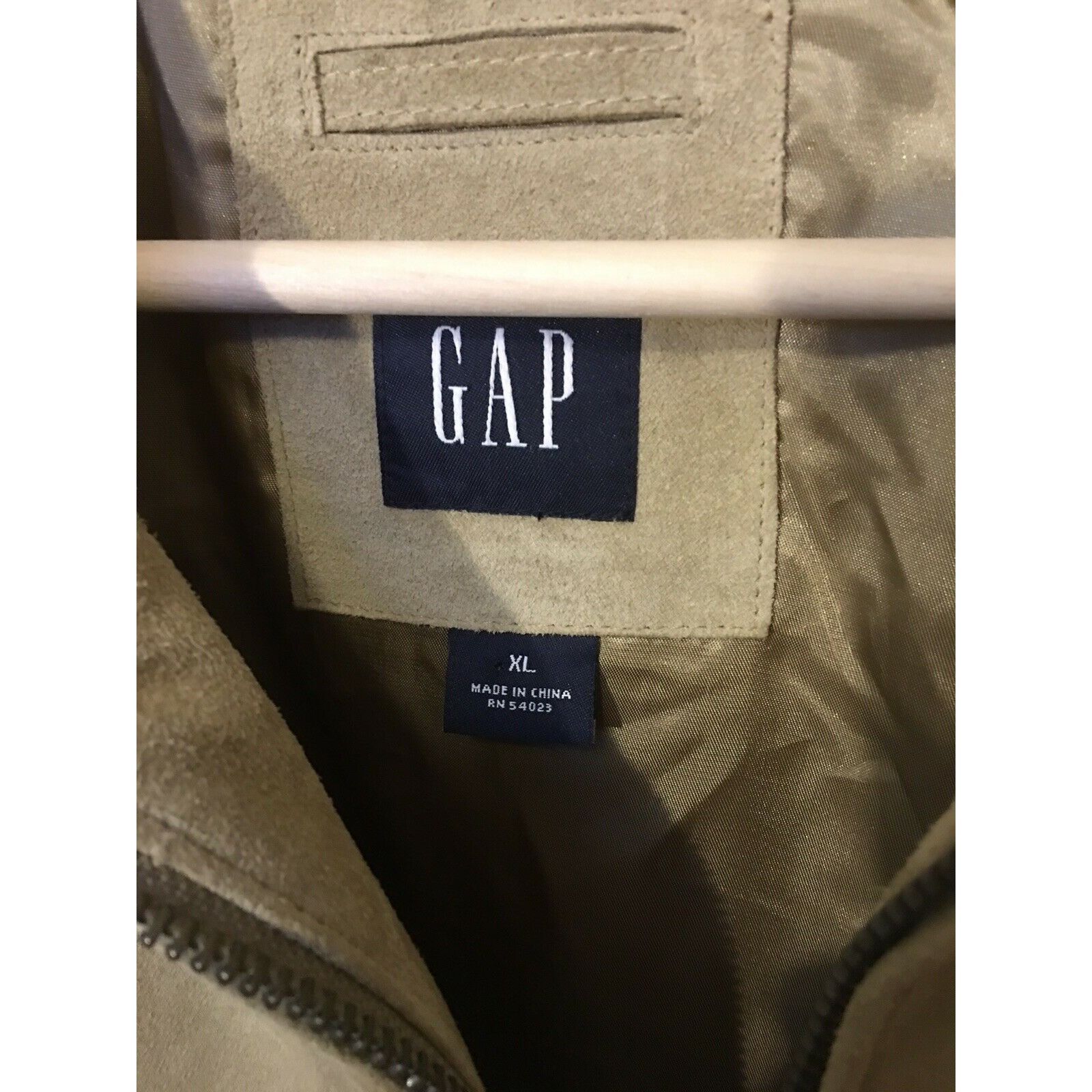 Gap Gap Men's Sz XL TAN 100% Genuine Leather Jacket Heavy Size US XL / EU 56 / 4 - 2 Thumbnail