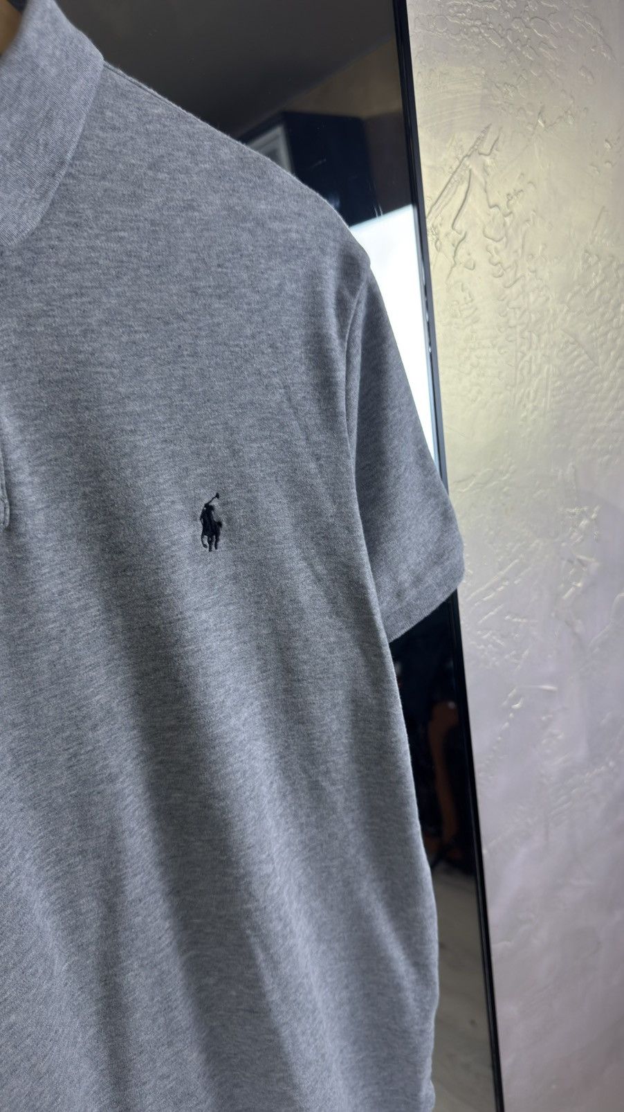 Polo Ralph Lauren Polo Ralph Lauren Iconic Grey Piqué Cotton Polo Shirt Size US L / EU 52-54 / 3 - 3 Thumbnail
