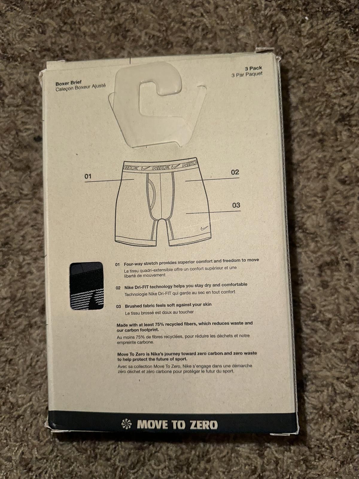 Nike Nike Dri-FIT Ultra Stretch Micro Boxer Brief 3 Pack Size ONE SIZE - 6 Thumbnail