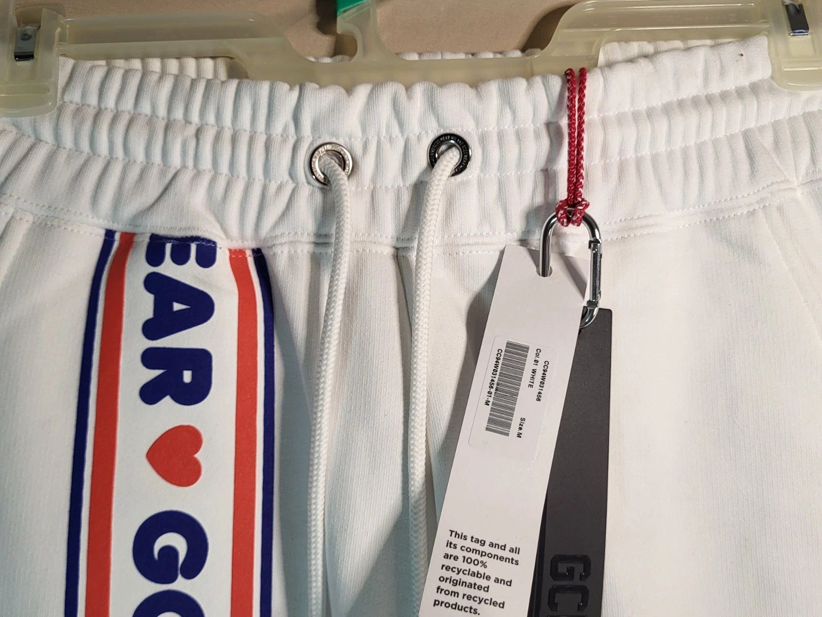 GCDS GCDS Tracksuit Bottoms Women Cute Tape Track Pants Sweat Size 29" - 5 Thumbnail