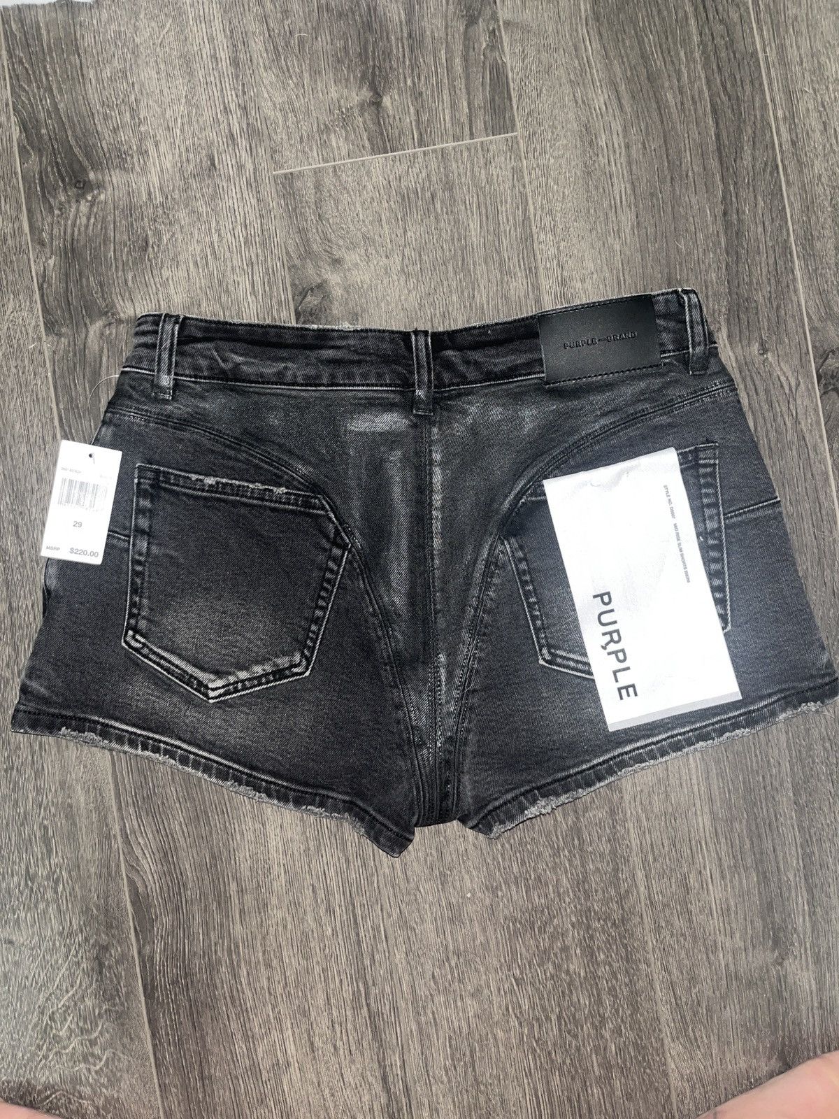 Other Purple Brand Mid Rise Slim Thong Shorts Size 29" - 2 Thumbnail