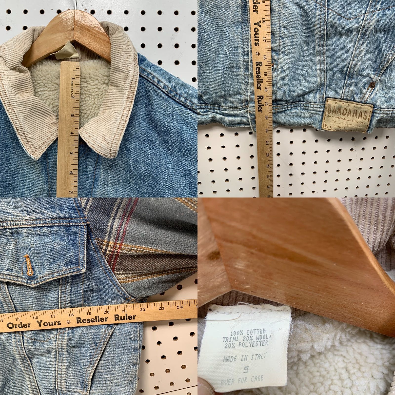 Denime VINTAGE Bandana Jacket Denim Trucker Women Size 5 Blue Sherpa Lined Adult Womens 5 Blues 90s Theme Ladies Size S / US 4 / IT 40 - 8 Thumbnail