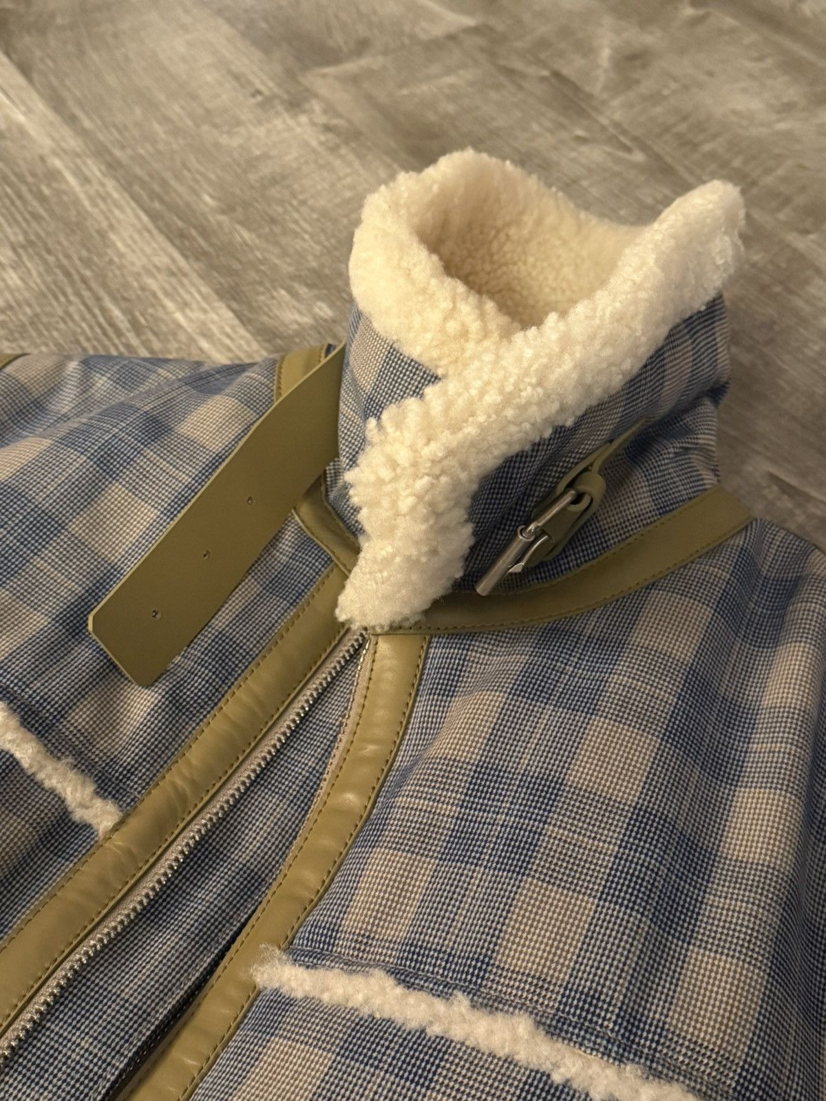 Acne Studios Acne Studios Checked Shearling Aviator Jacket Size US S / EU 44-46 / 1 - 4 Thumbnail