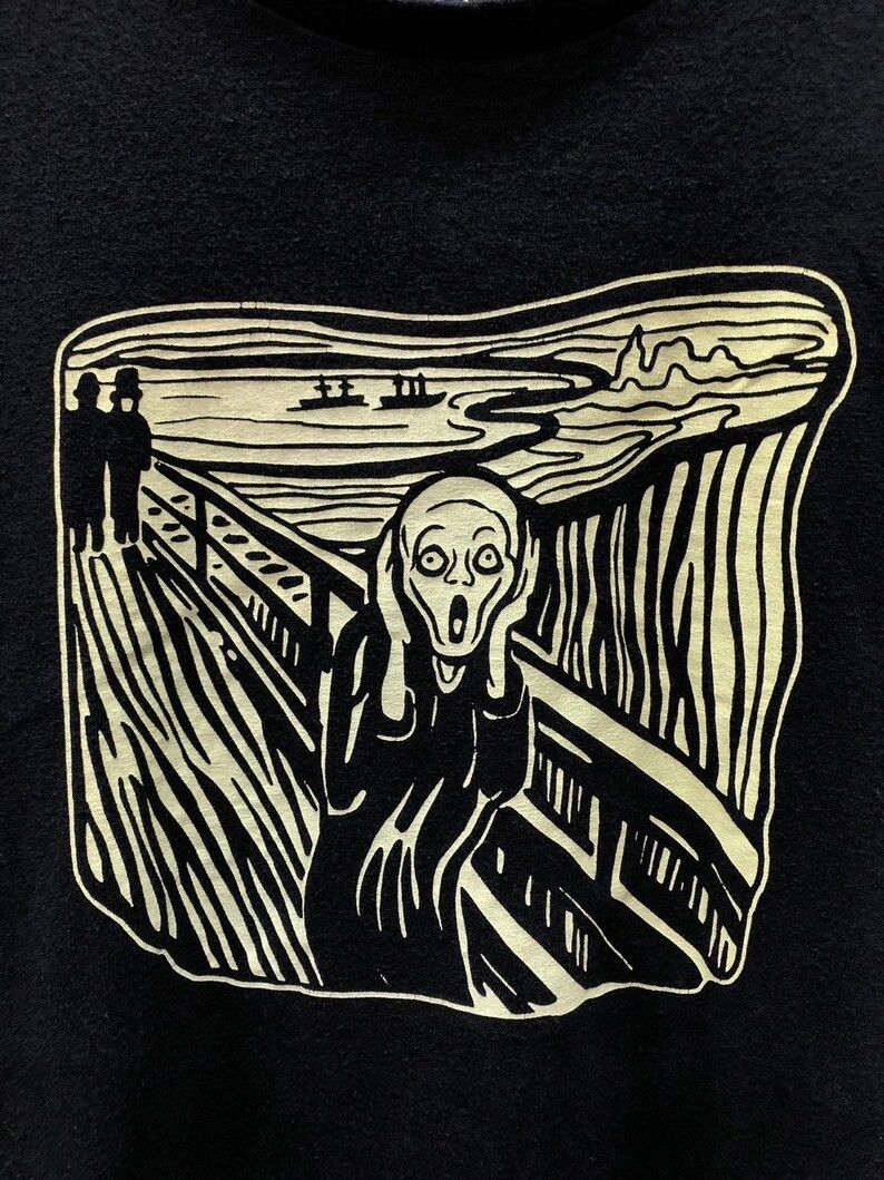 Vintage Vintage Edvard Munch - The Scream tshirt size XL Size US XL / EU 56 / 4 - 3 Thumbnail