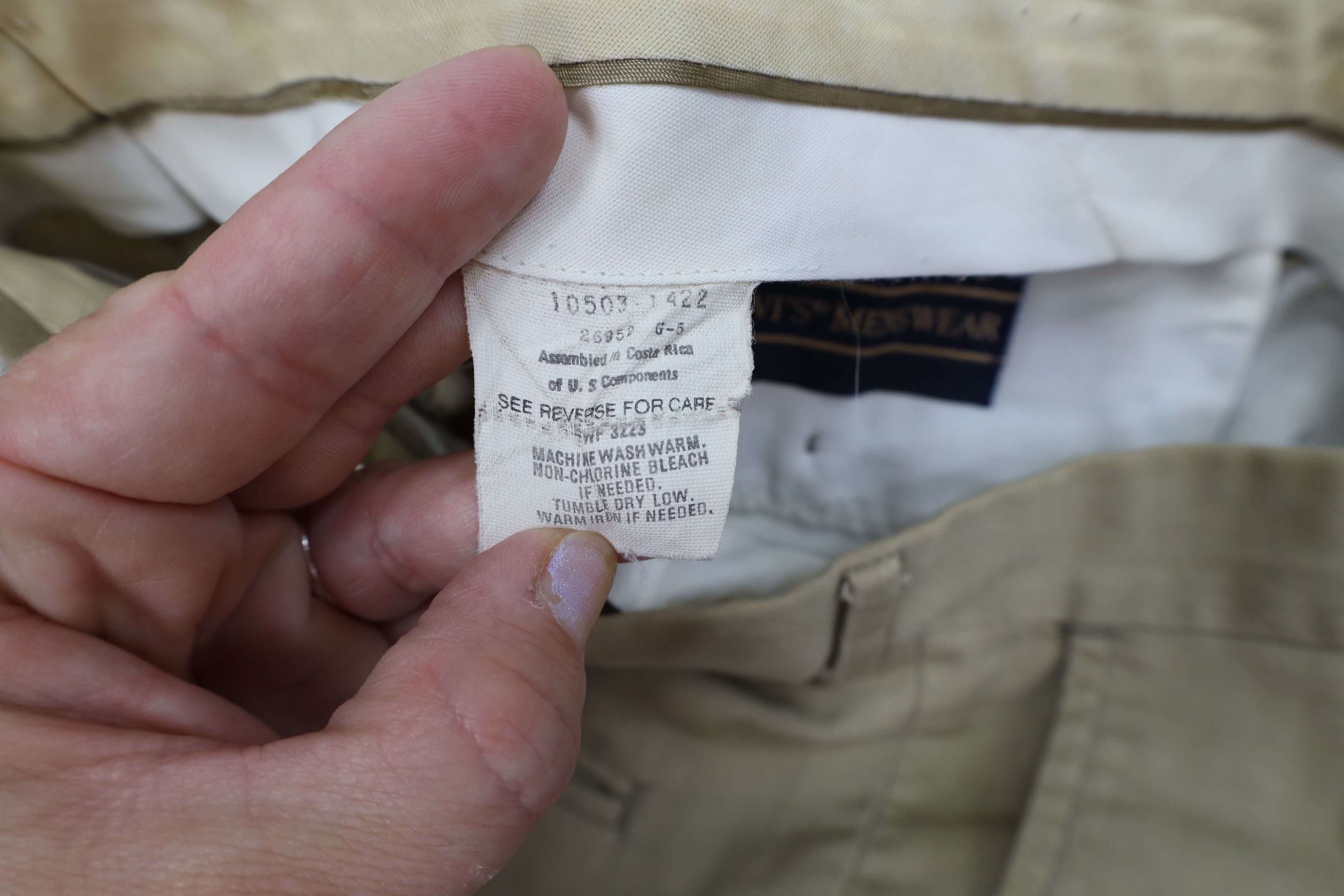 Levi's Vintage 70s Levis Flared Wide Leg Chino Pants Beige Khaki Size US 34 / EU 50 - 8 Thumbnail