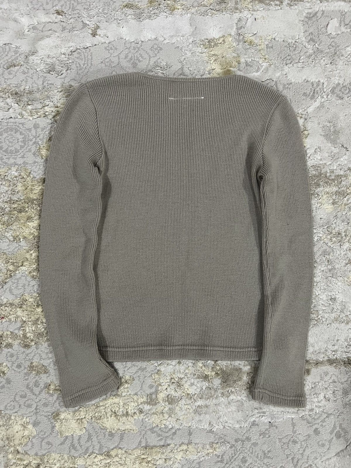 Maison Margiela Vintage 1990s Maison Margiela Ribbed Knitted Stretch Sweater Size M / US 6-8 / IT 42-44 - 3 Thumbnail