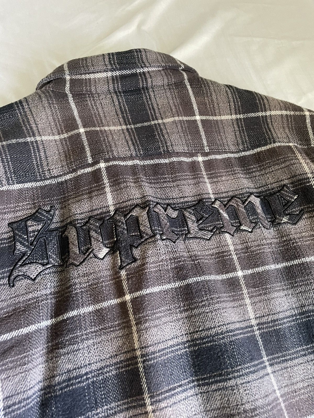 Supreme Supreme Shearling lined flannel shirt M gently used | Grailed