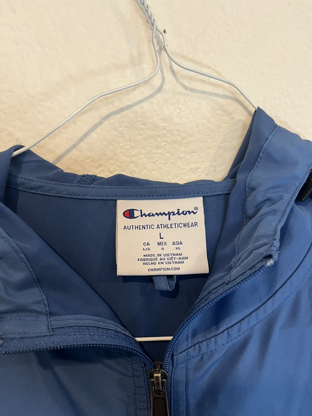 Champion Champion Men's Hoodie 1/2 Zip Windbreaker Polyester Jacket Size US L / EU 52-54 / 3 - 2 Thumbnail