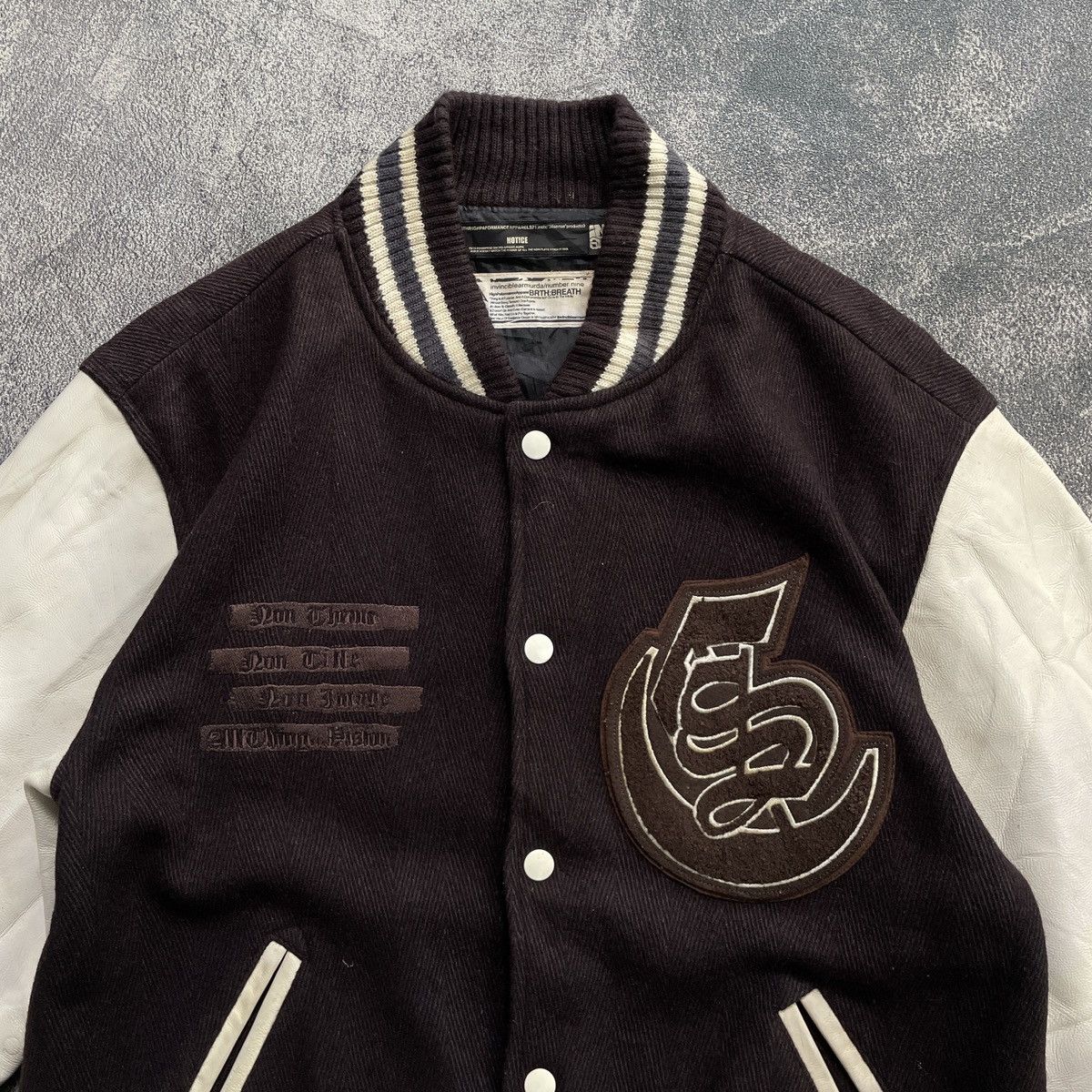 Other Number Nine Inviciblearmuda varsity jacket Size US L / EU 52-54 / 3 - 3 Thumbnail