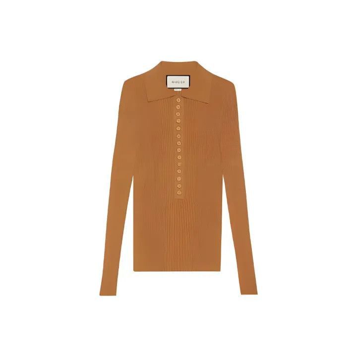 Gucci Gucci Brown Long Sleeve Knit Top-2507 Size XS / US 0-2 / IT 36-38 - 7 Thumbnail