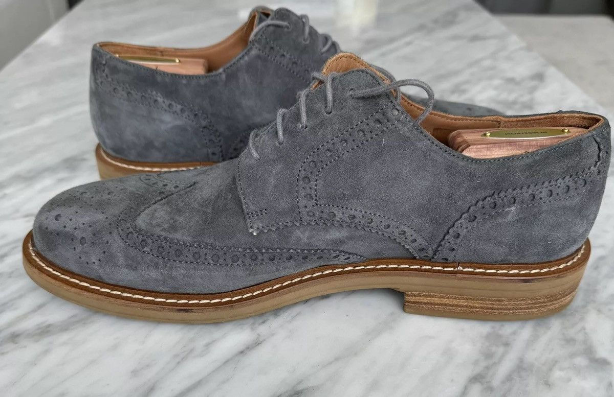 Thomas Dean Thomas Dean Suede Wingtips - Made In Italy - Size 10 / 43 Size US 10 / EU 43 - 5 Thumbnail