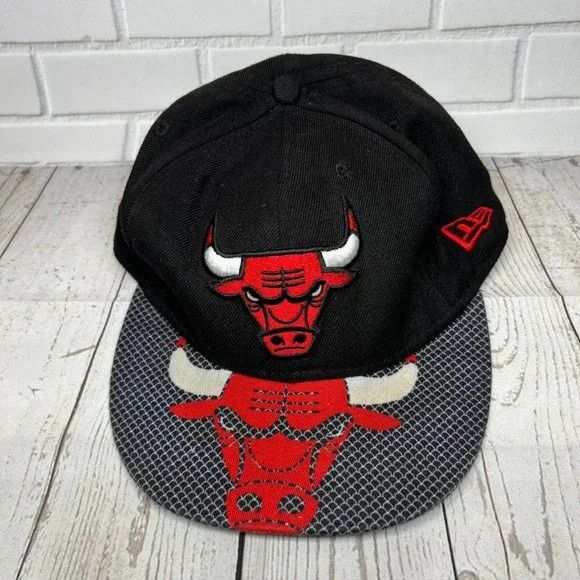 New Era Chicago Bulls NBA New Era Hat Snapback Cap Black Men Size ONE SIZE - 1 Thumbnail