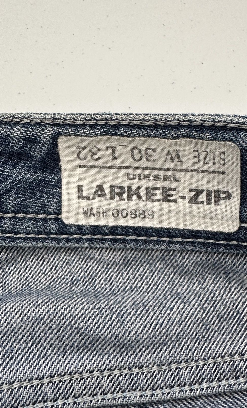 Diesel Vintage Y2k Diesel Larkee Zip Denim Jeans Pants Size US 30 / EU 46 - 11 Thumbnail