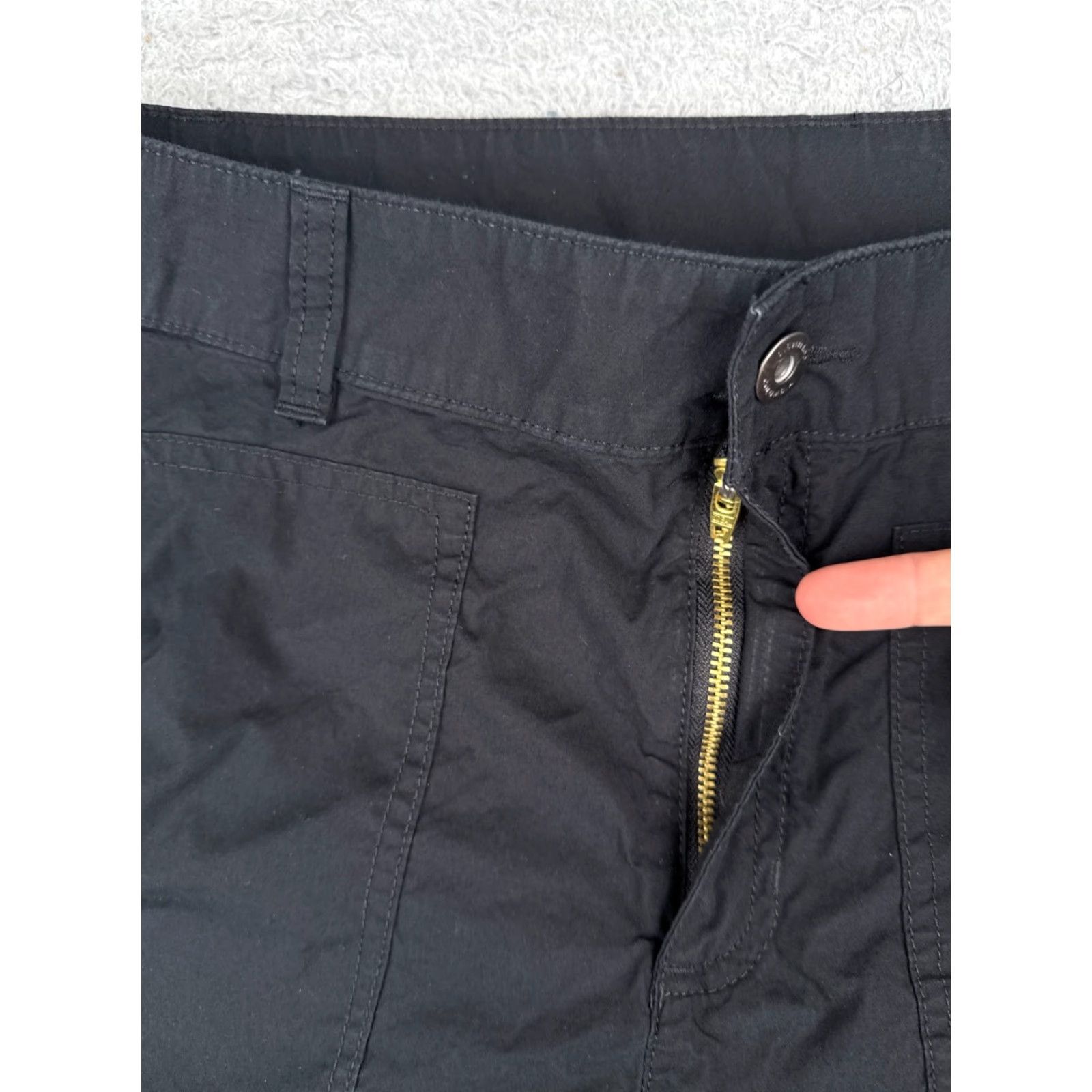 Vintage Columbia Shorts Women 10 Black Holly Hideaway Washed Out 100% Cotton 32x5 Size 32" / US 10 / IT 46 - 6 Thumbnail