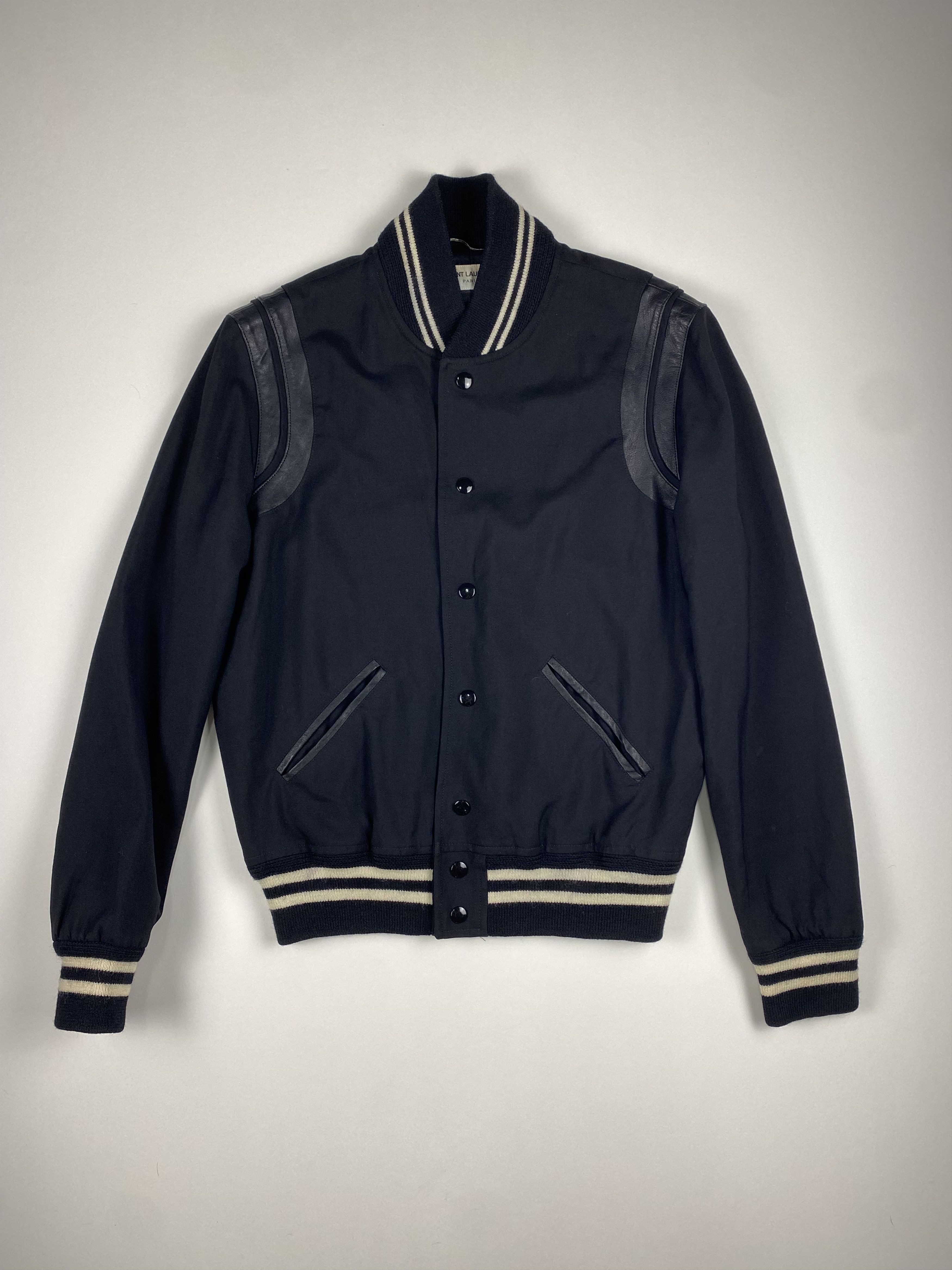 Saint Laurent Bomber Jacket Navy Vintage YSL Yves Saint Laurent