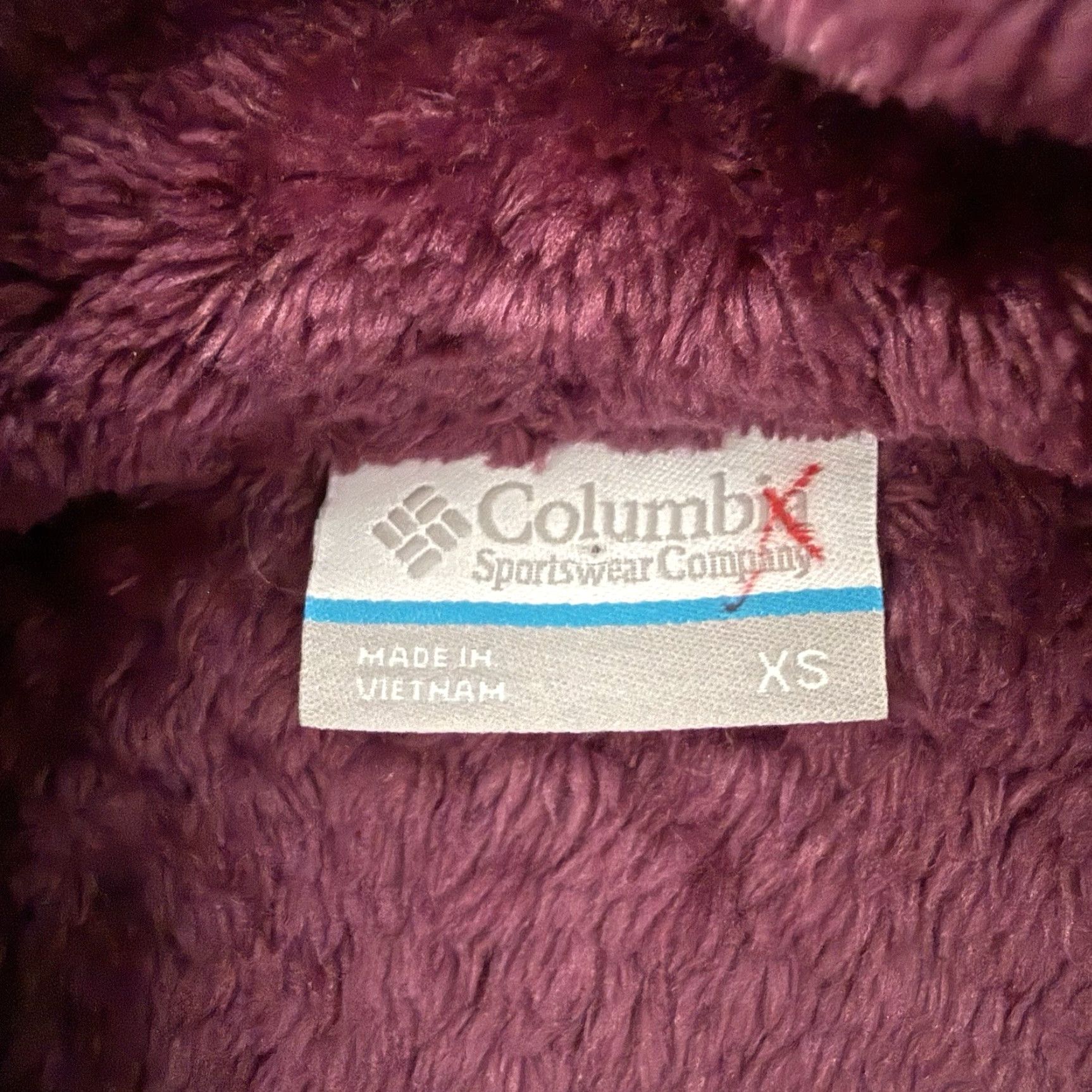 Vintage Columbia Plush Full-Zip Womens XS Purple Beech Forest Fleece Jacket Pockets Size XS / US 0-2 / IT 36-38 - 2 Thumbnail