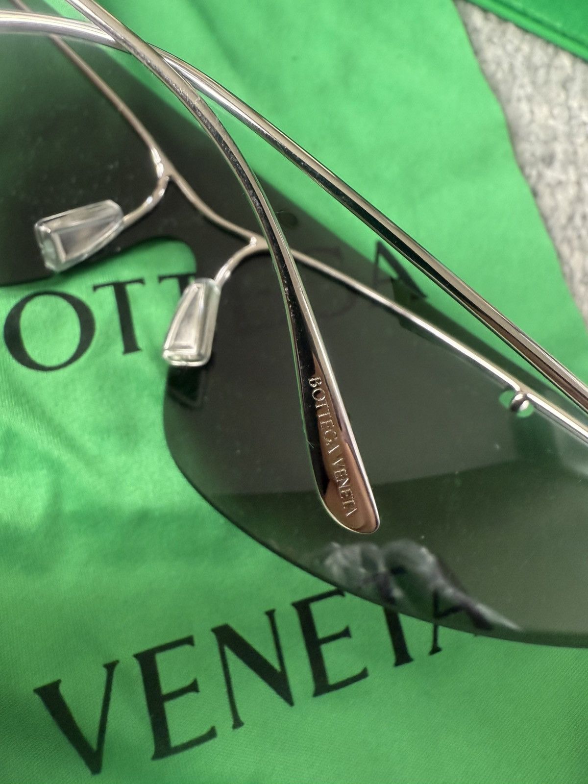 Bottega Veneta Bottega Veneta Knot Shield Sunglasses Size ONE SIZE - 3 Thumbnail