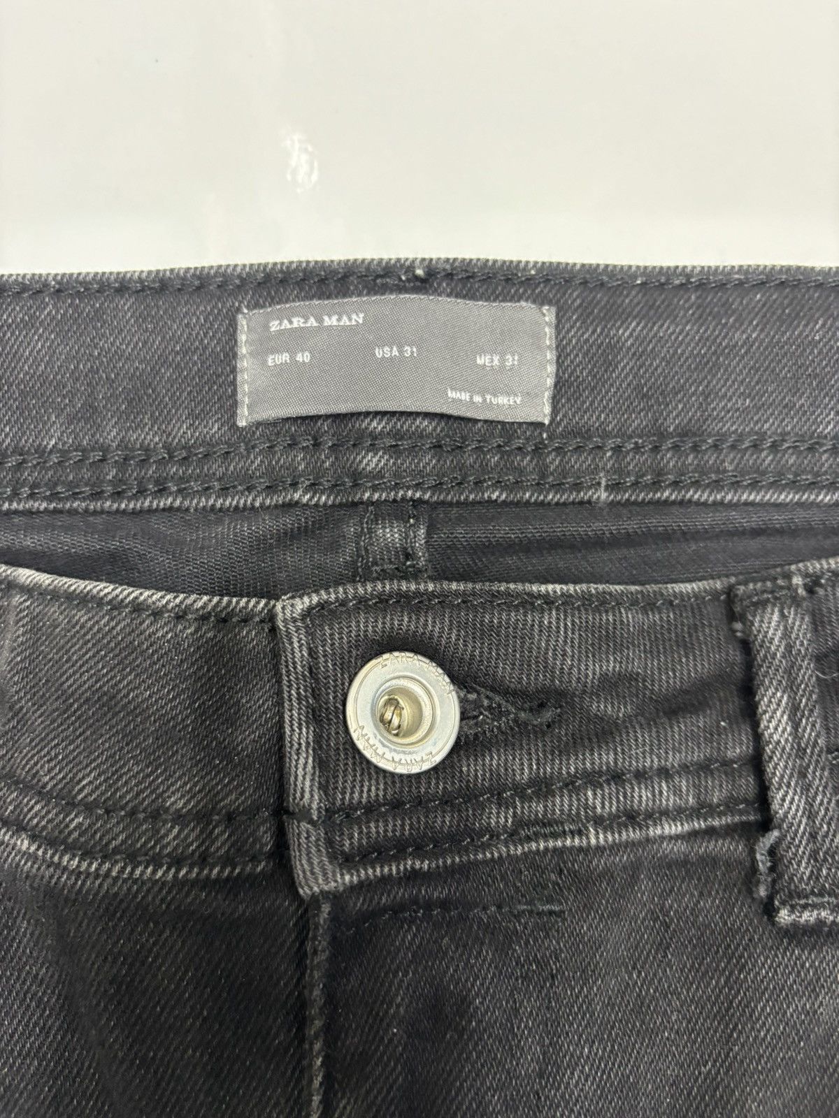 Zara 🔥ZARA DISTRESSED DENIM JEANS Size US 31 - 9 Thumbnail