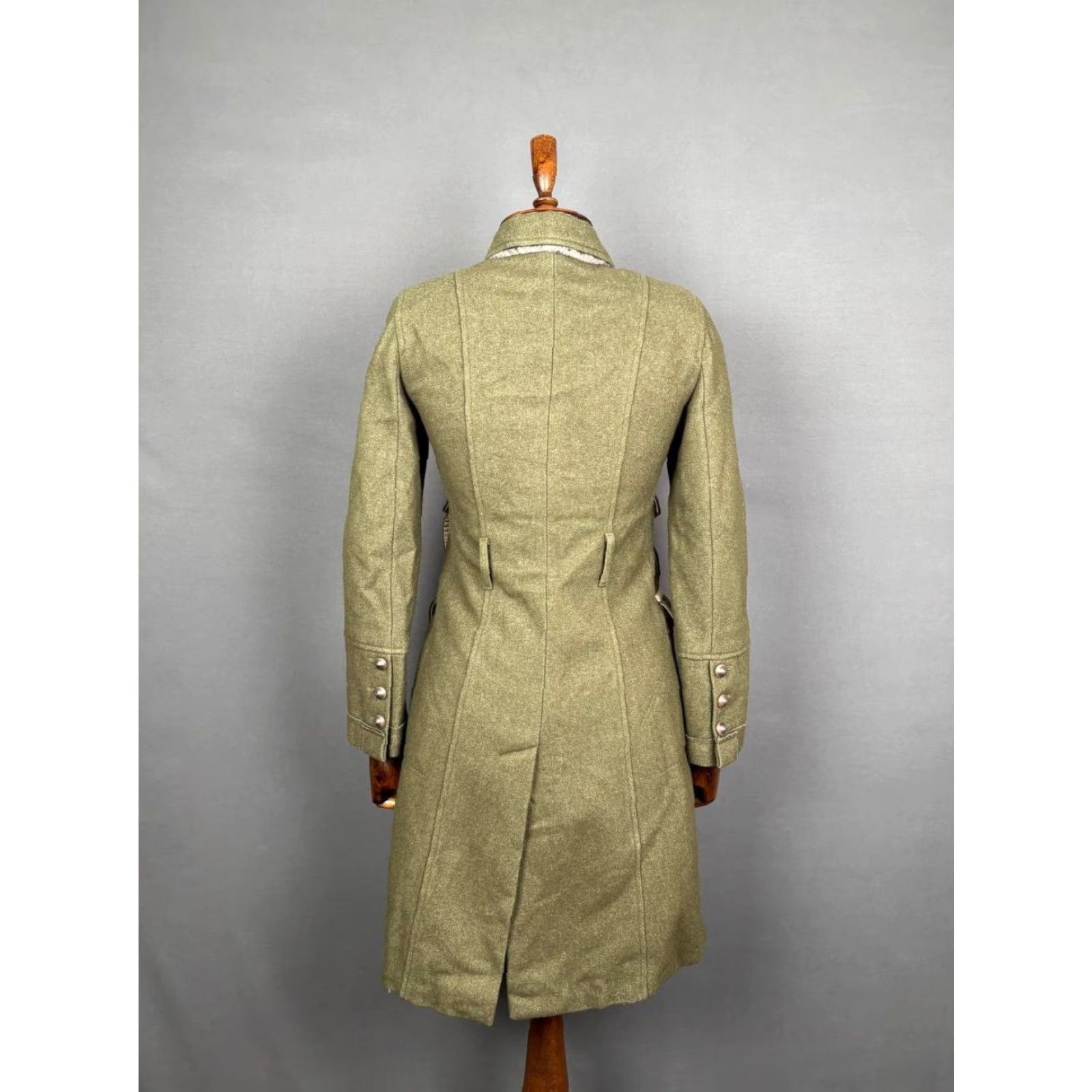 Pinko PINKO Coat Trench Olive Green Long Wool Lana 8 Womens Regular Size M / US 6-8 / IT 42-44 - 2 Thumbnail
