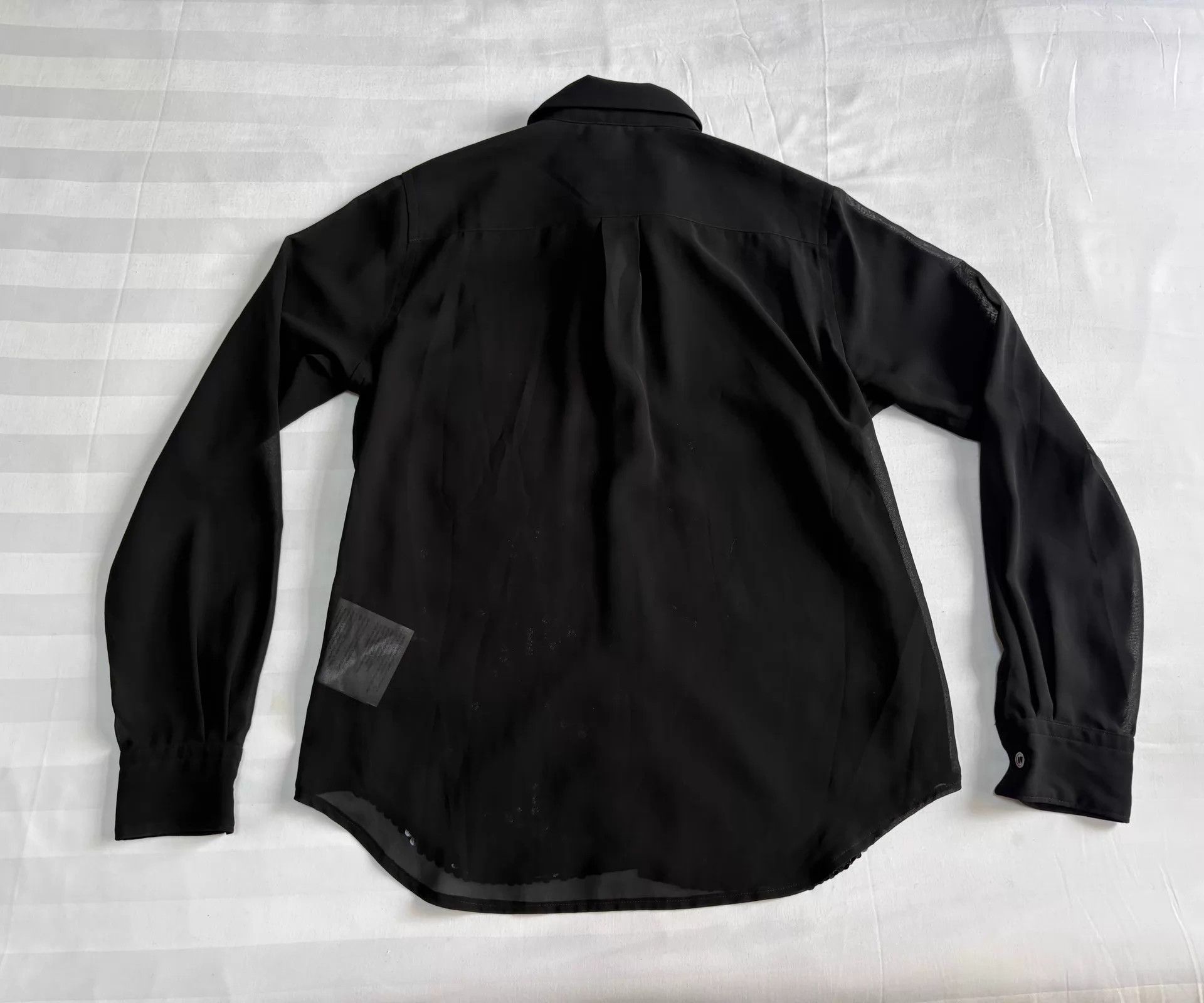 Comme des Garcons CDG Vintage Sequin Tulle Black Shirt Size US XS / EU 42 / 0 - 7 Thumbnail