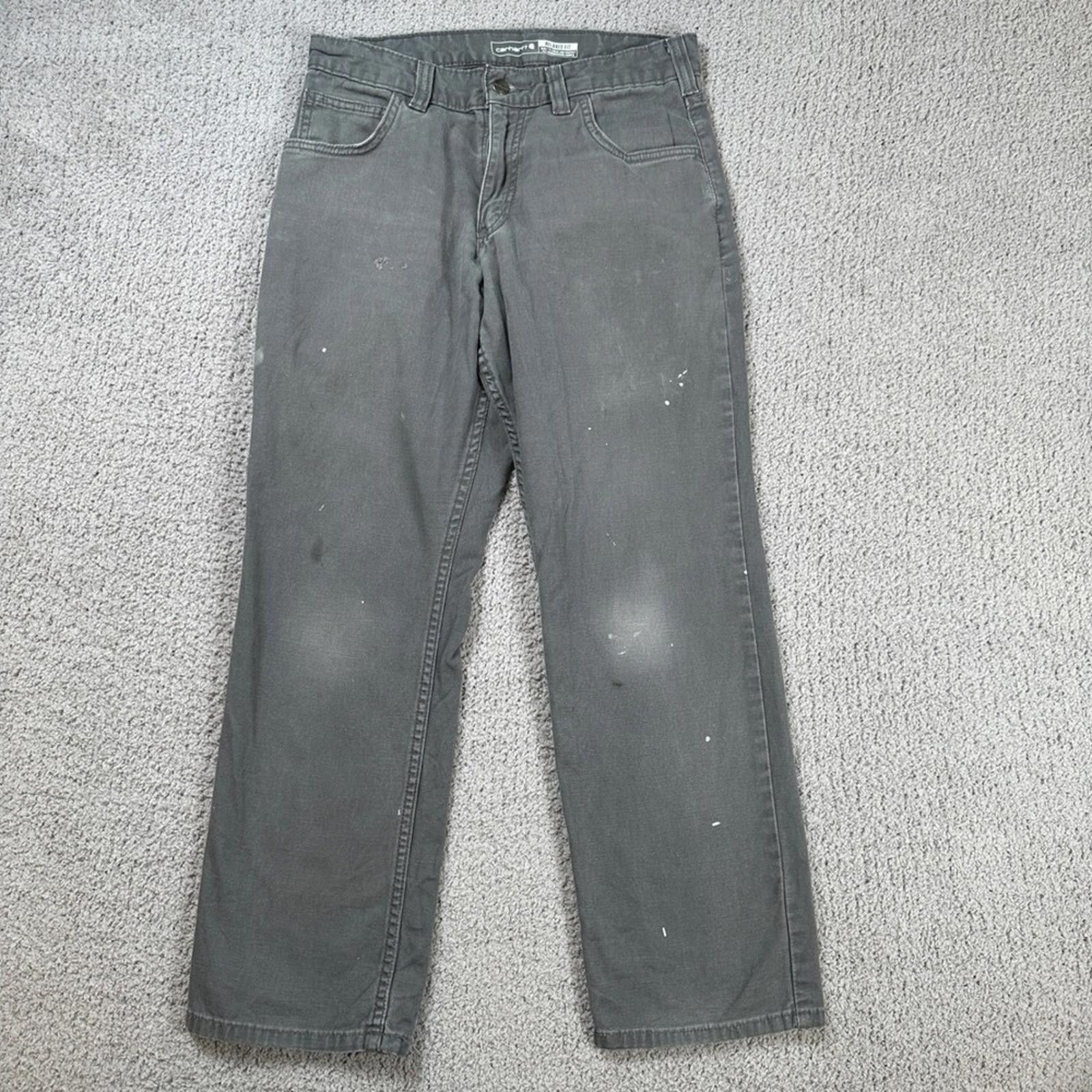 Carhartt Carhartt Rugged Flex Relaxed Fit Canvas Work Pants Men 30x28 Size US 30 / EU 46 - 1 Thumbnail