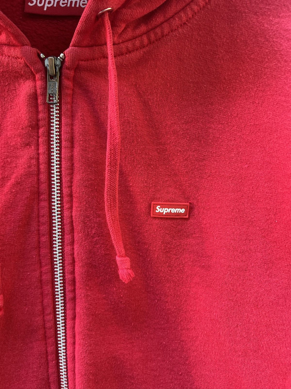 Supreme Supreme Red Small Box Logo Zip Up Hoodie Size US M / EU 48-50 / 2 - 3 Thumbnail
