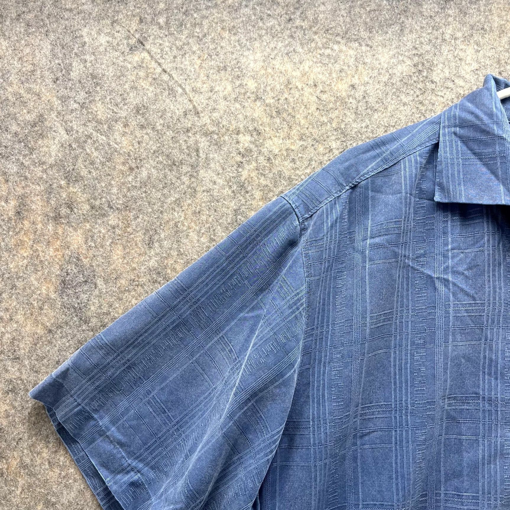 Tommy Bahama Tommy Bahama Shirt Men L Glen Check Blue Silk Button-Down Casual Preppy Size US L / EU 52-54 / 3 - 3 Thumbnail