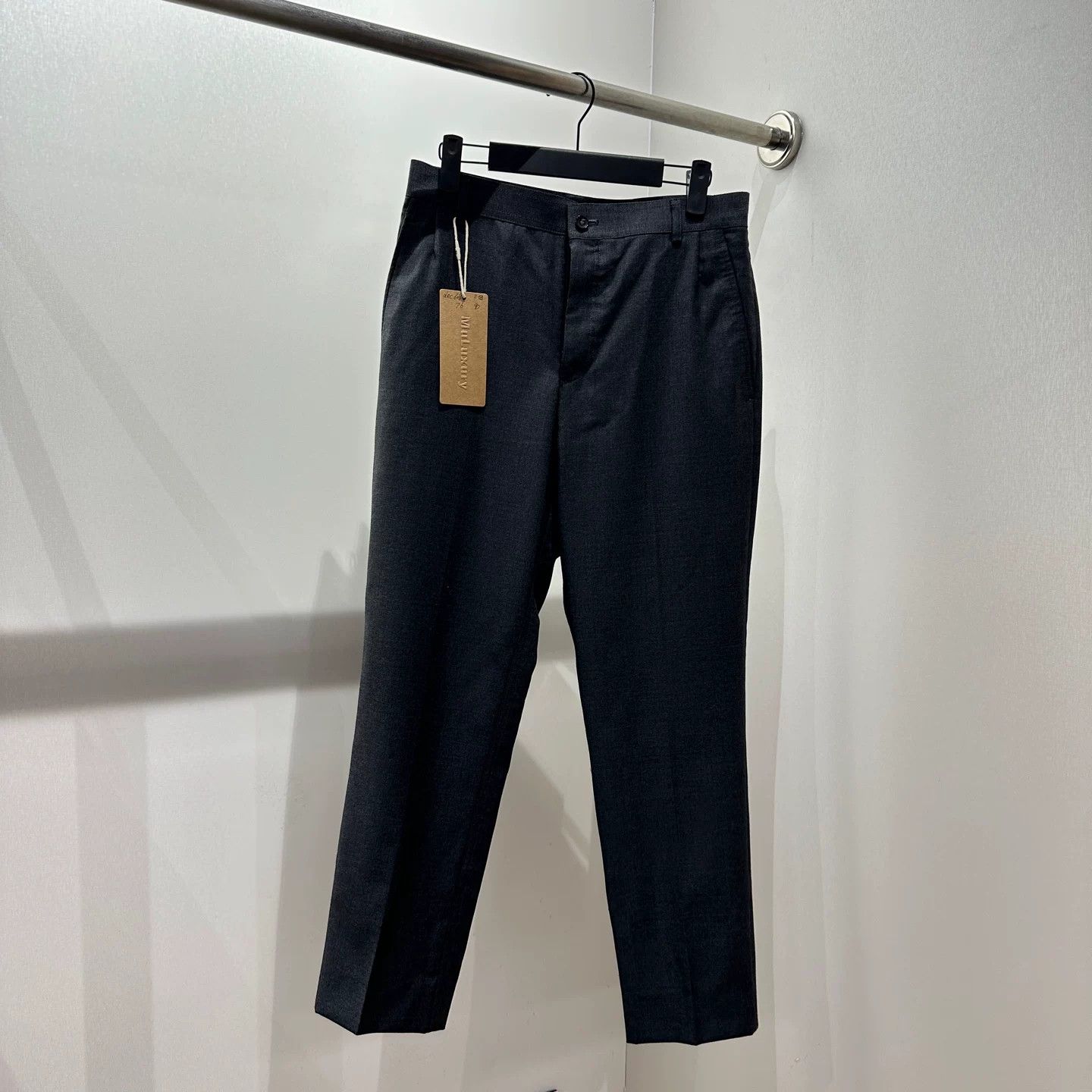 Thom Browne Thom Browne Wool Trousers Dark Gray Size US 26 / EU 42 - 1 Thumbnail